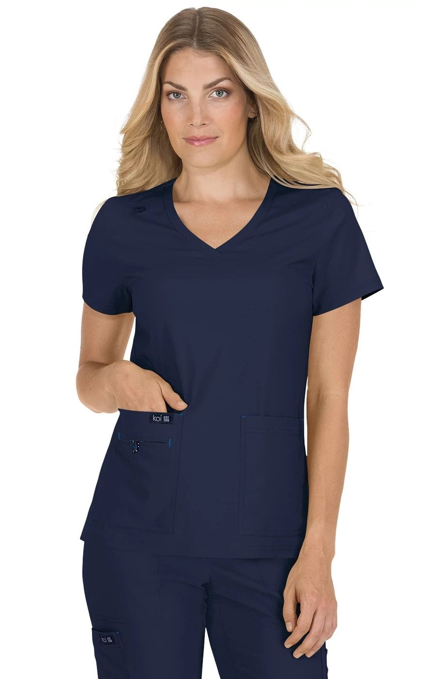 Koi Basics Becca Frauen 4-Taschen Stretch Scrub Top
