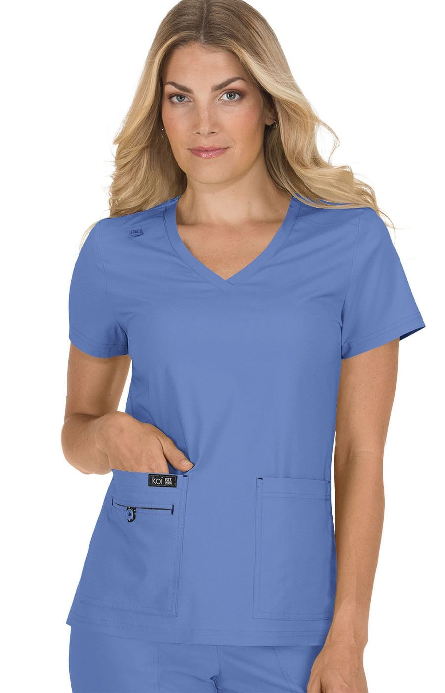 Koi Basics Becca Frauen 4-Taschen Stretch Scrub Top