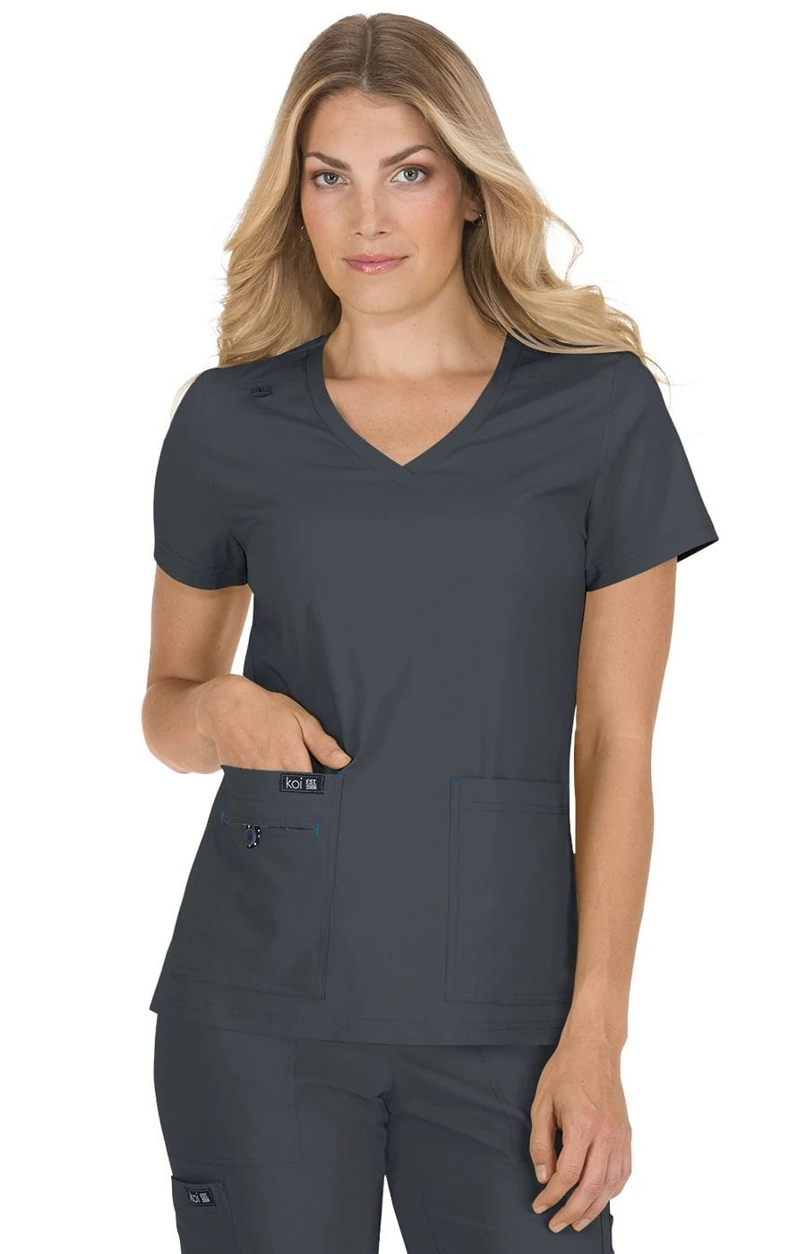 Koi Basics Becca Frauen 4-Taschen Stretch Scrub Top