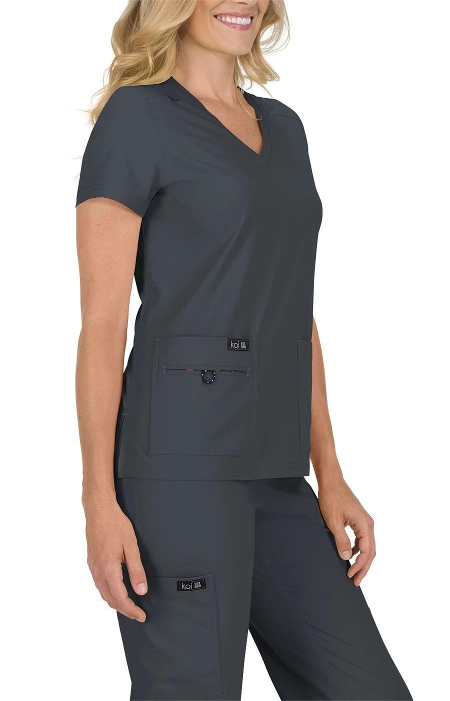 Koi Basics Becca Frauen 4-Taschen Stretch Scrub Top