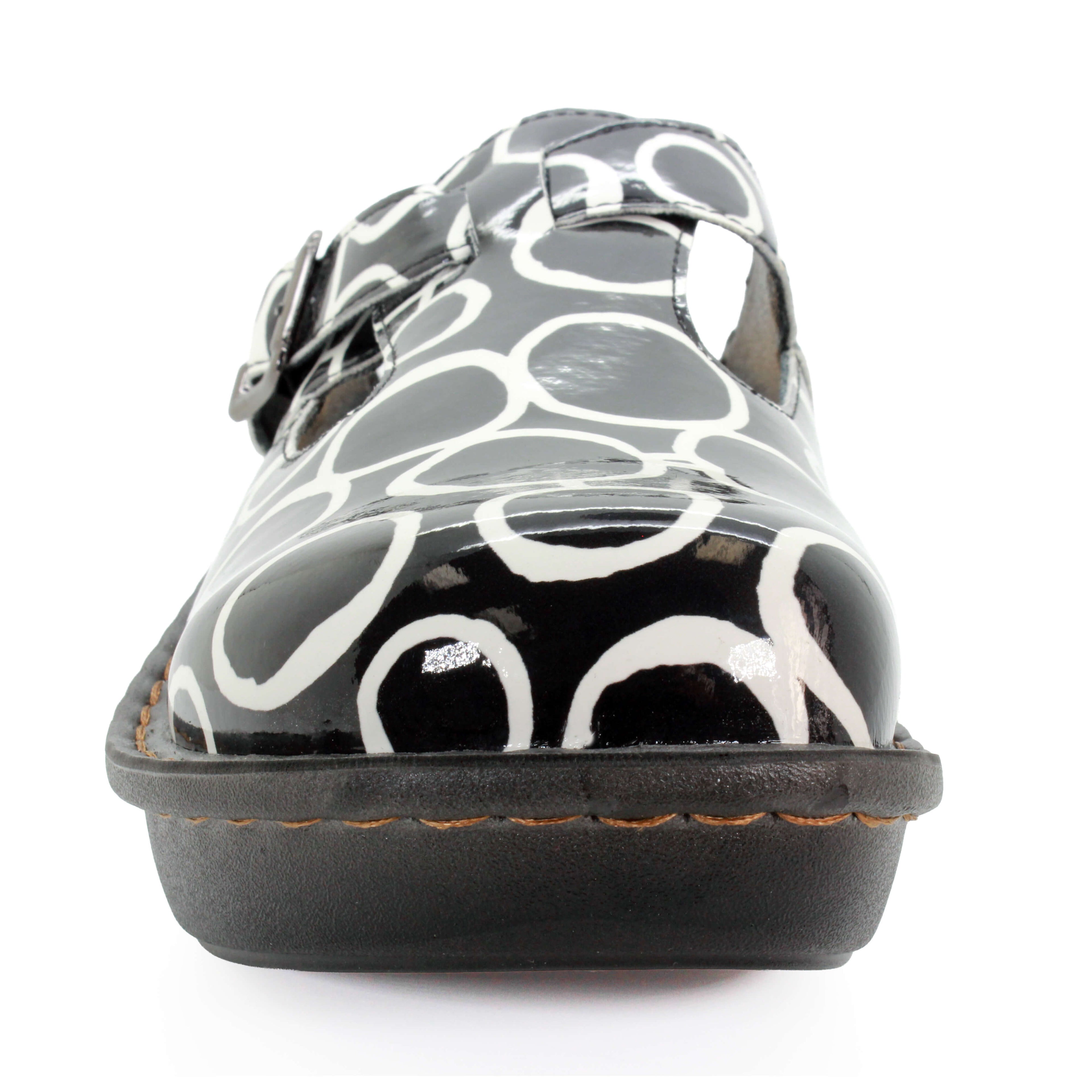 Sanosan Bella Comfort Slip-On Clogs in Zen-Kreisen