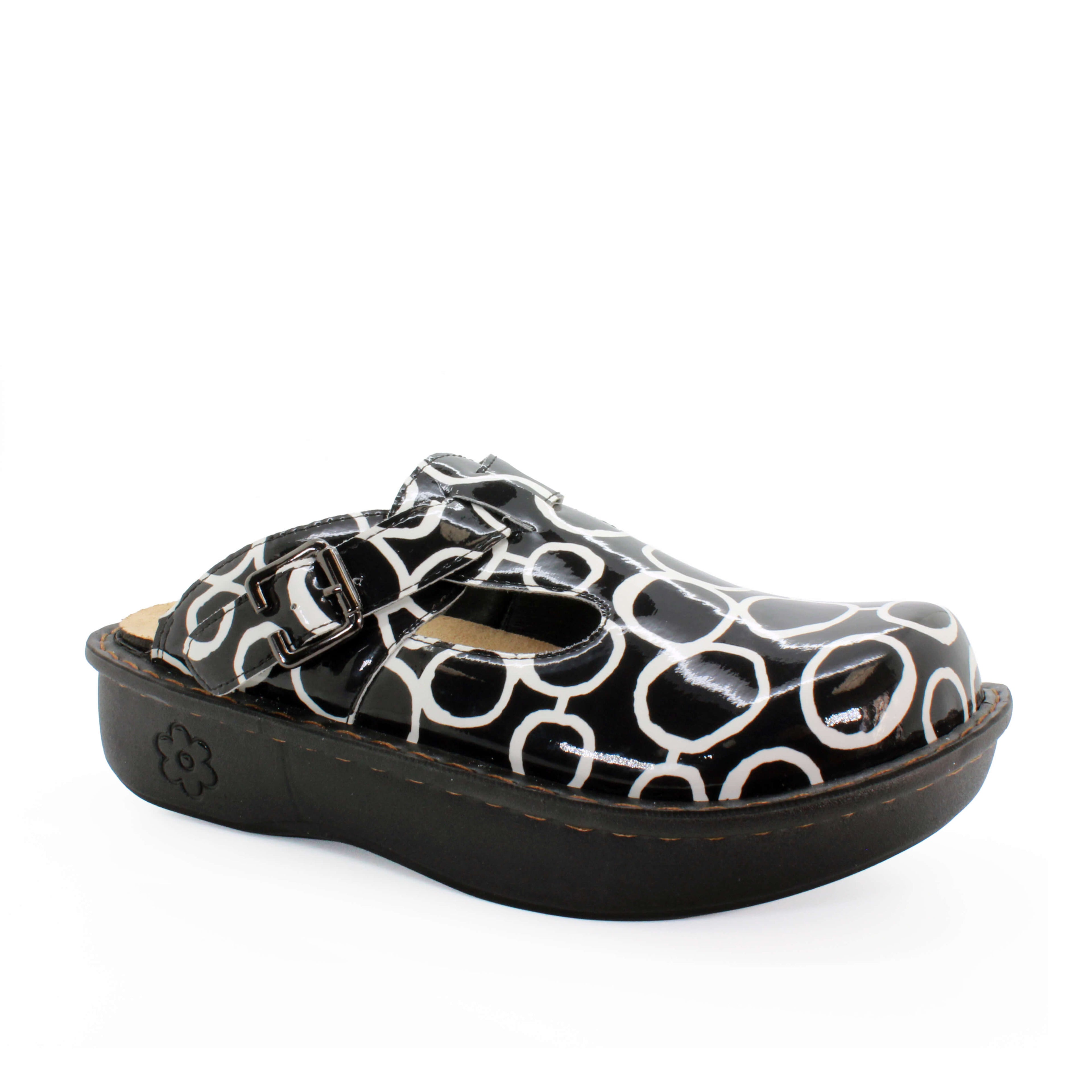 Sanosan Bella Comfort Slip-On Clogs in Zen-Kreisen