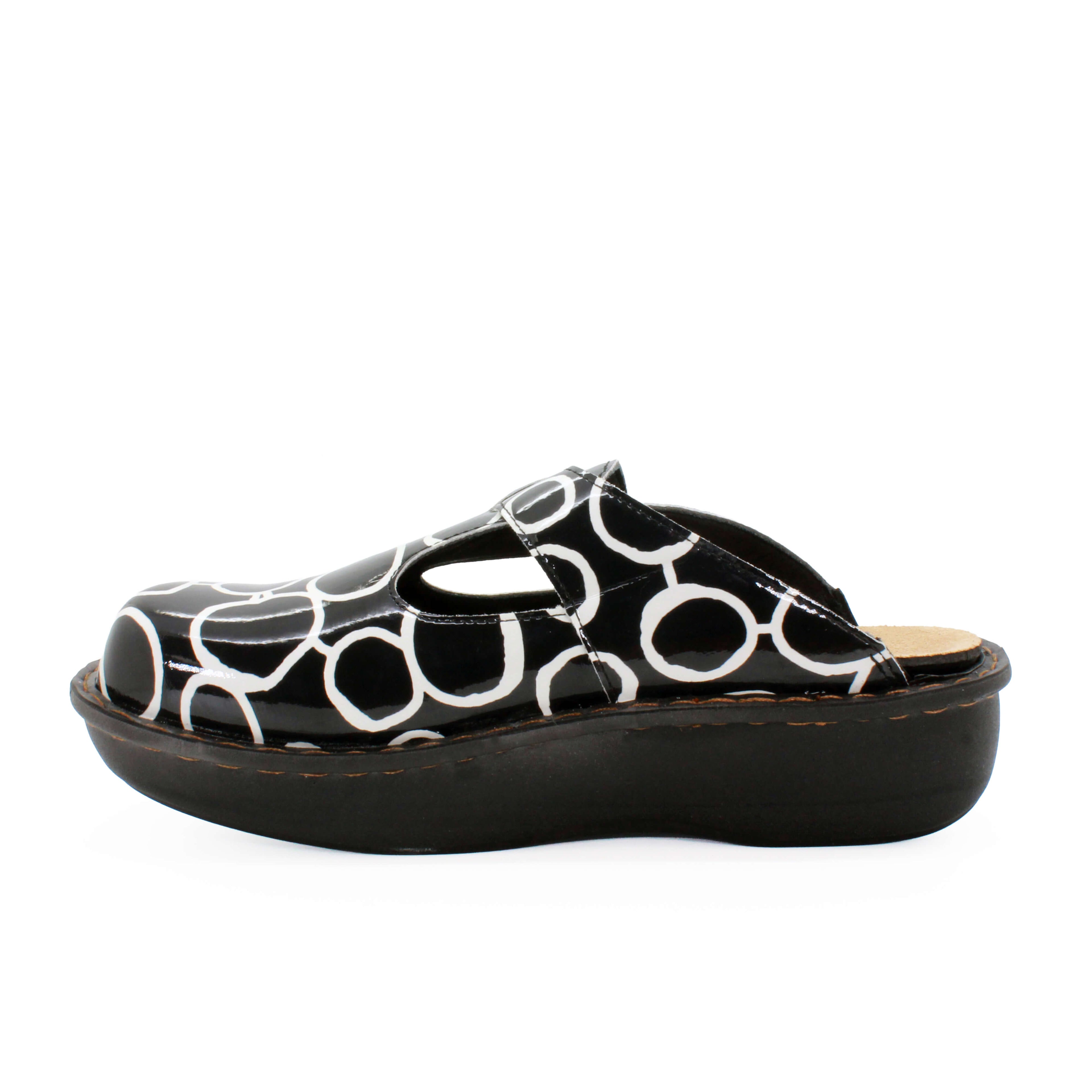 Sanosan Bella Comfort Slip-On Clogs in Zen-Kreisen