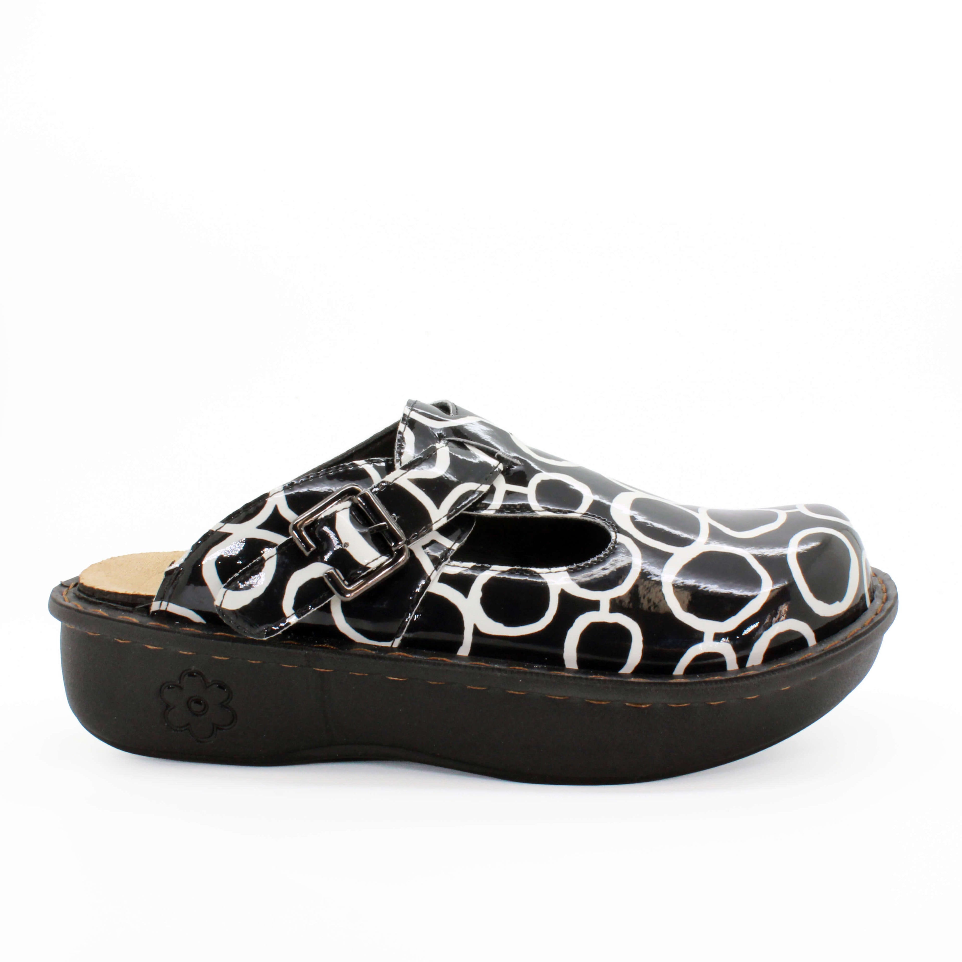 Sanosan Bella Comfort Slip-On Clogs in Zen-Kreisen