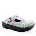 Sanosan Bella Comfort Slip-On Clogs im Herzen Scribble