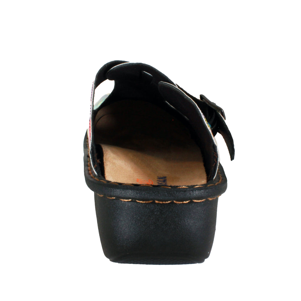 Sanosan Bella Comfort Slip-On Clogs im Multi Loop Druck