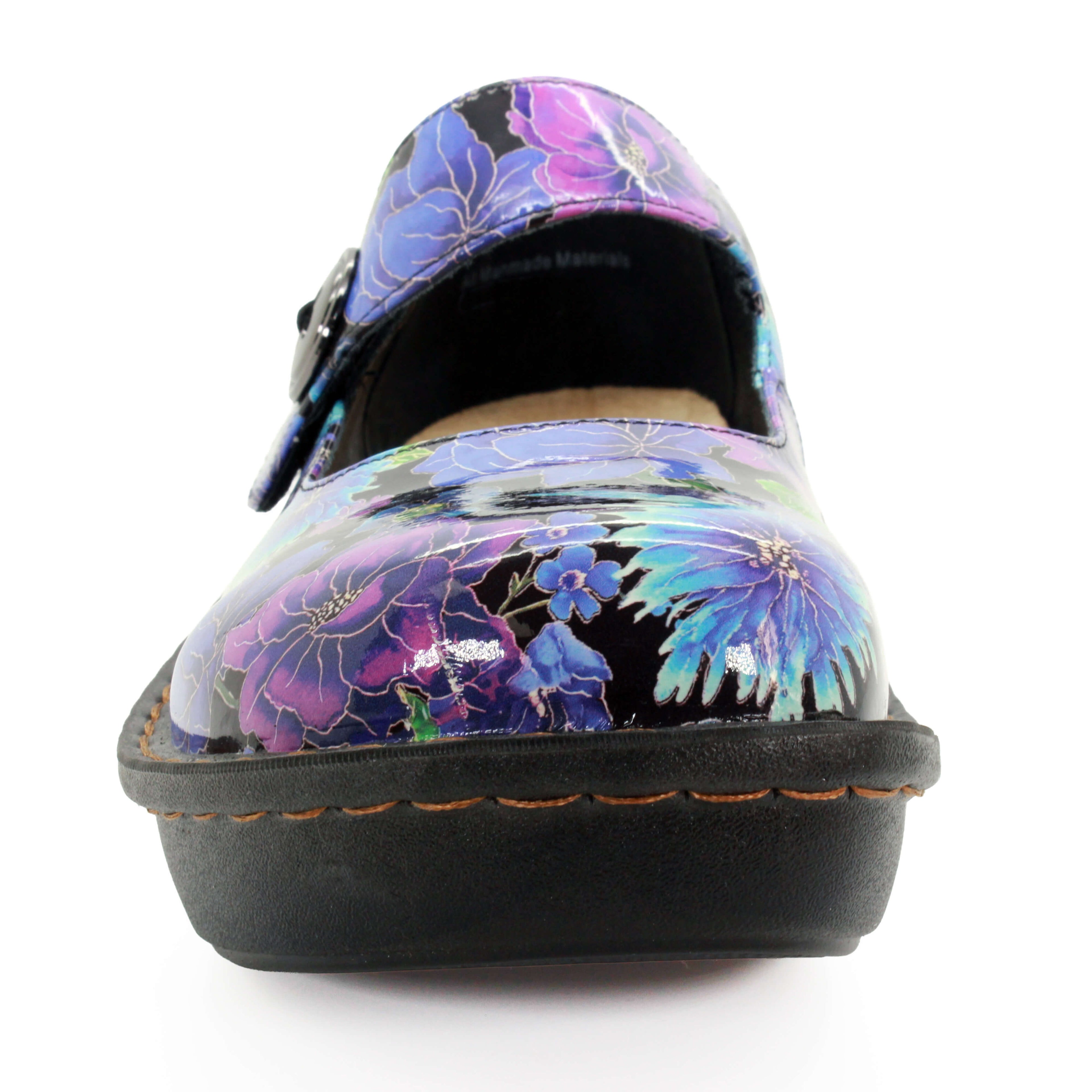 Sanosan Julia Comfort Mary-Jane Clogs im Mitternachtsgarten