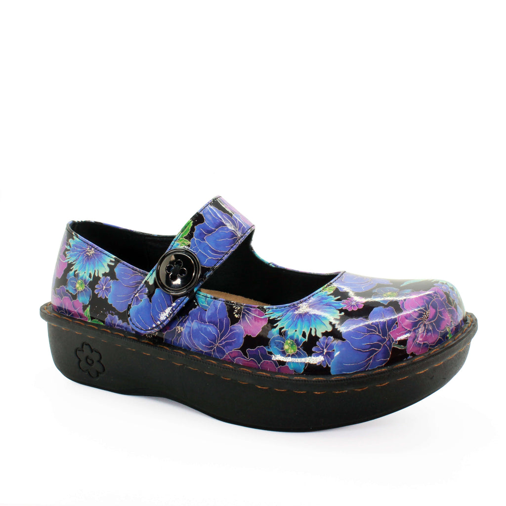 Sanosan Julia Comfort Mary-Jane Clogs im Mitternachtsgarten
