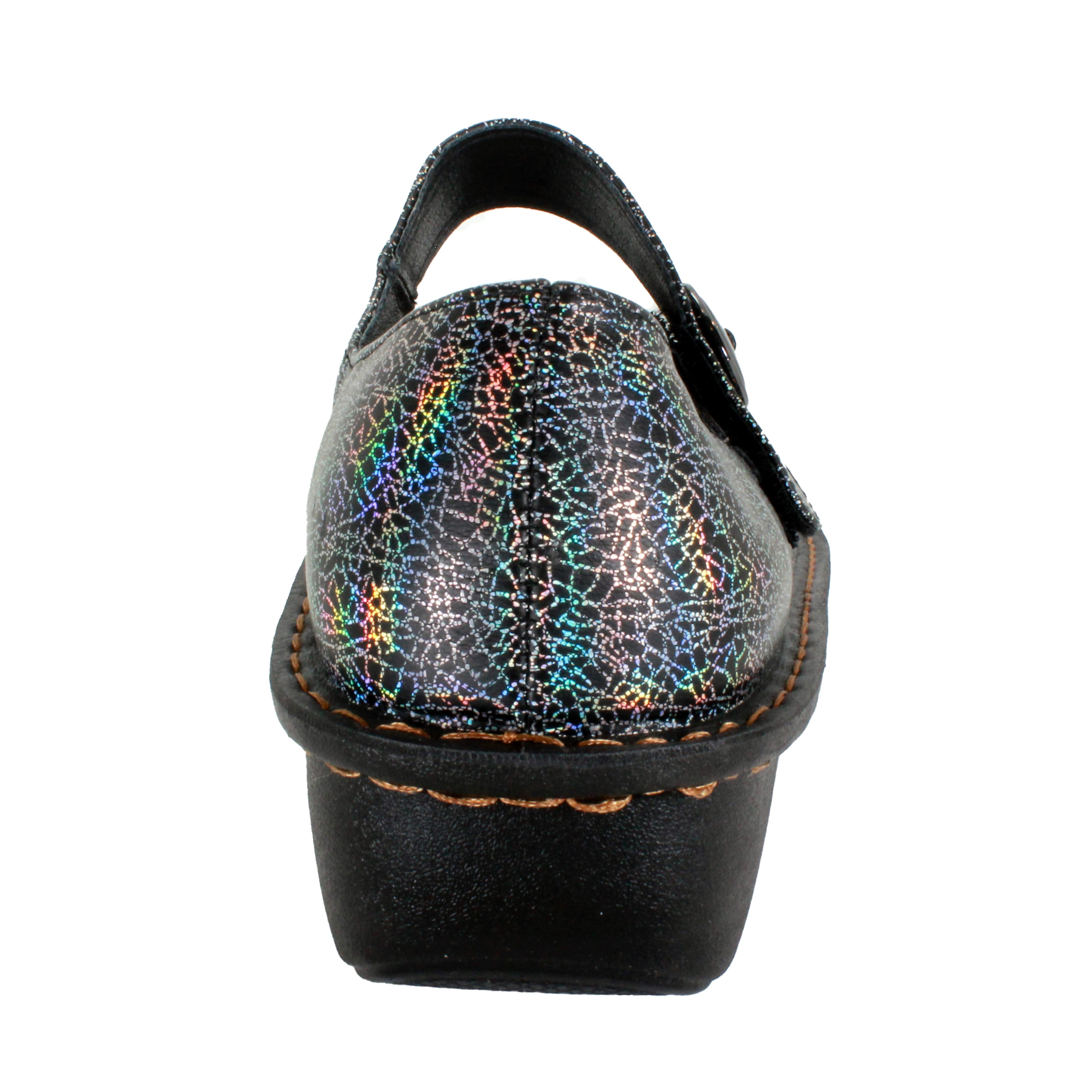 Sanosan Julia Comfort Mary-Jane Clogs im Silbernen Regenbogen