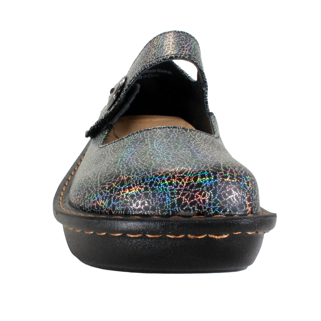 Sanosan Julia Comfort Mary-Jane Clogs im Silbernen Regenbogen