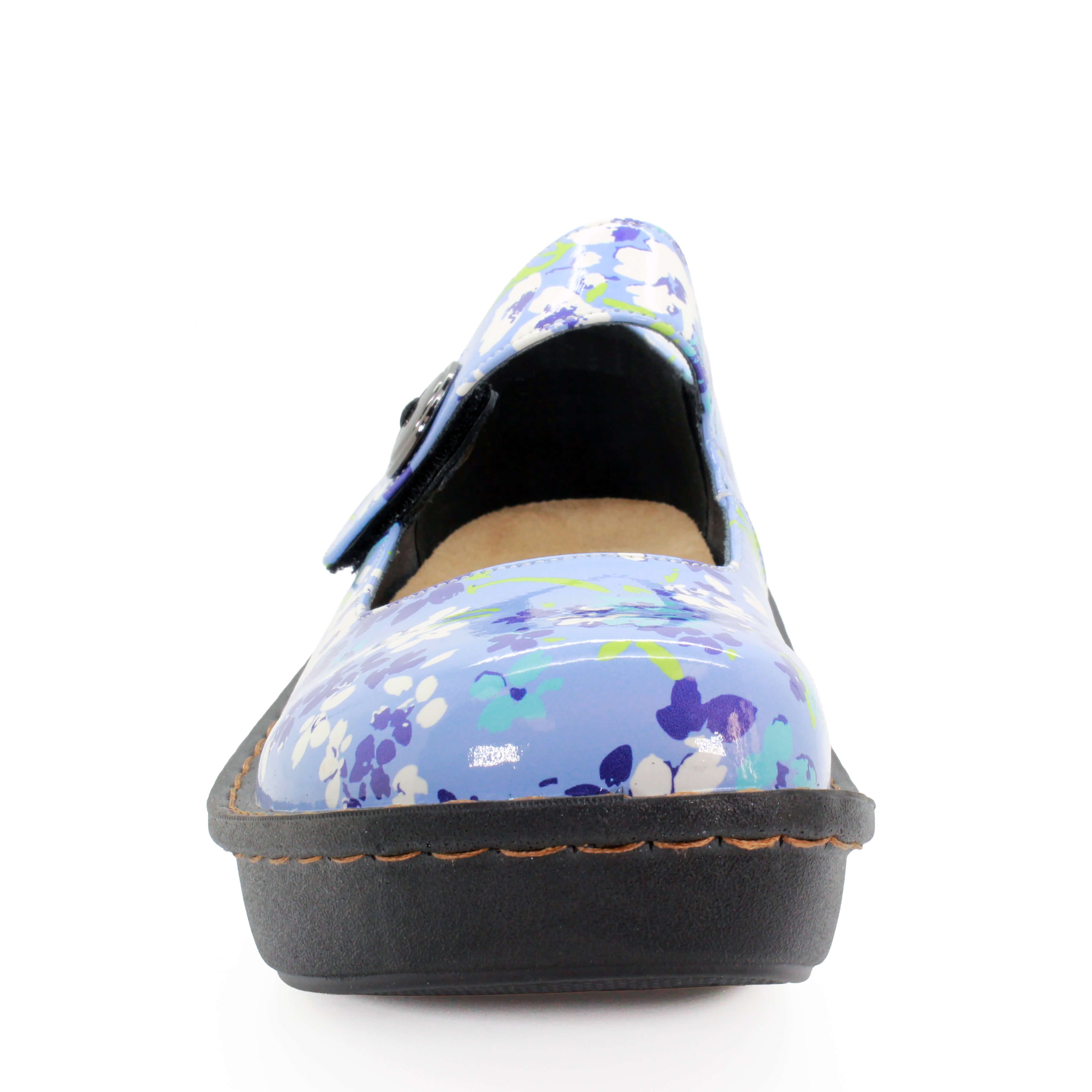 Sanosan Julia Comfort Mary-Jane Clogs im Orchideengras
