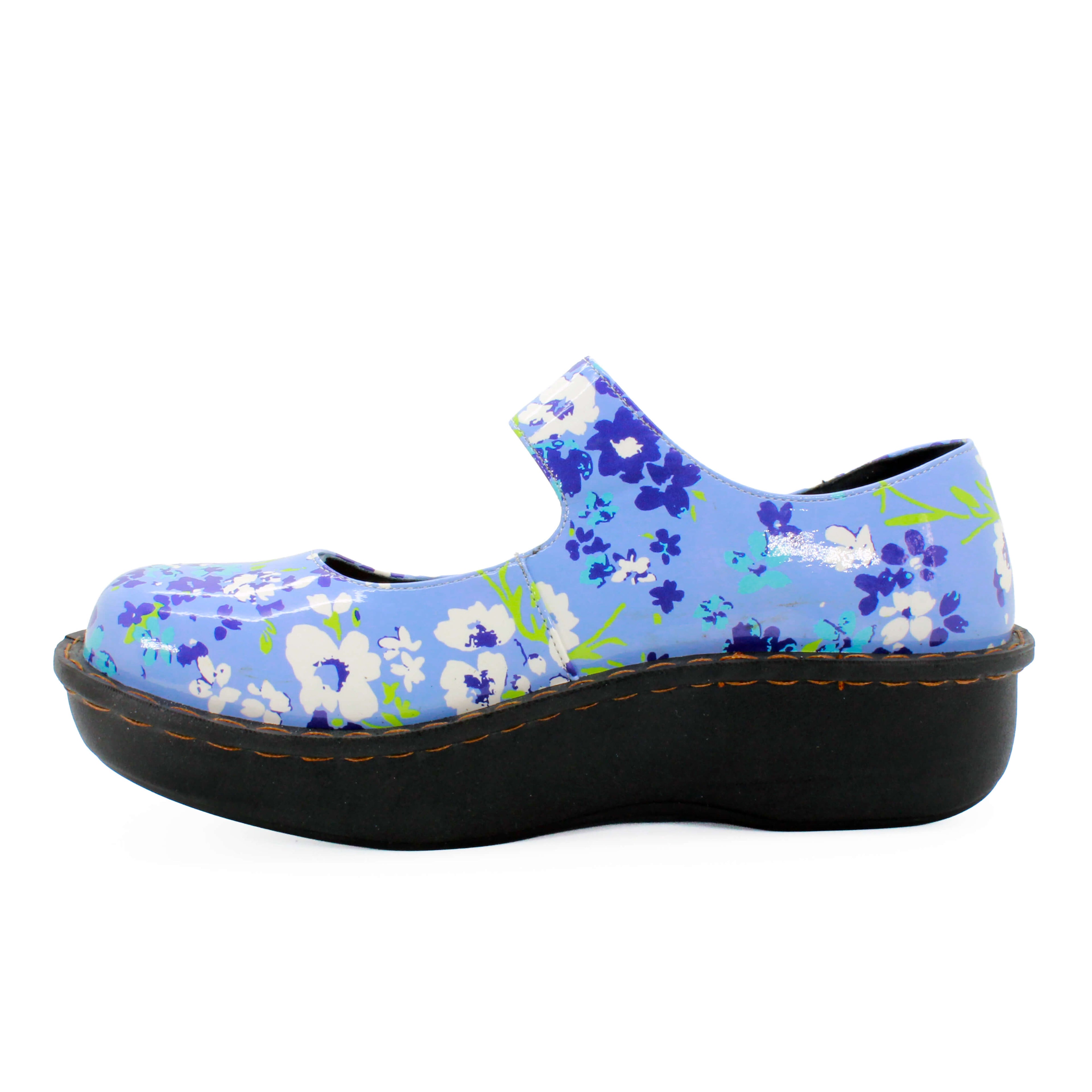 Sanosan Julia Comfort Mary-Jane Clogs im Orchideengras