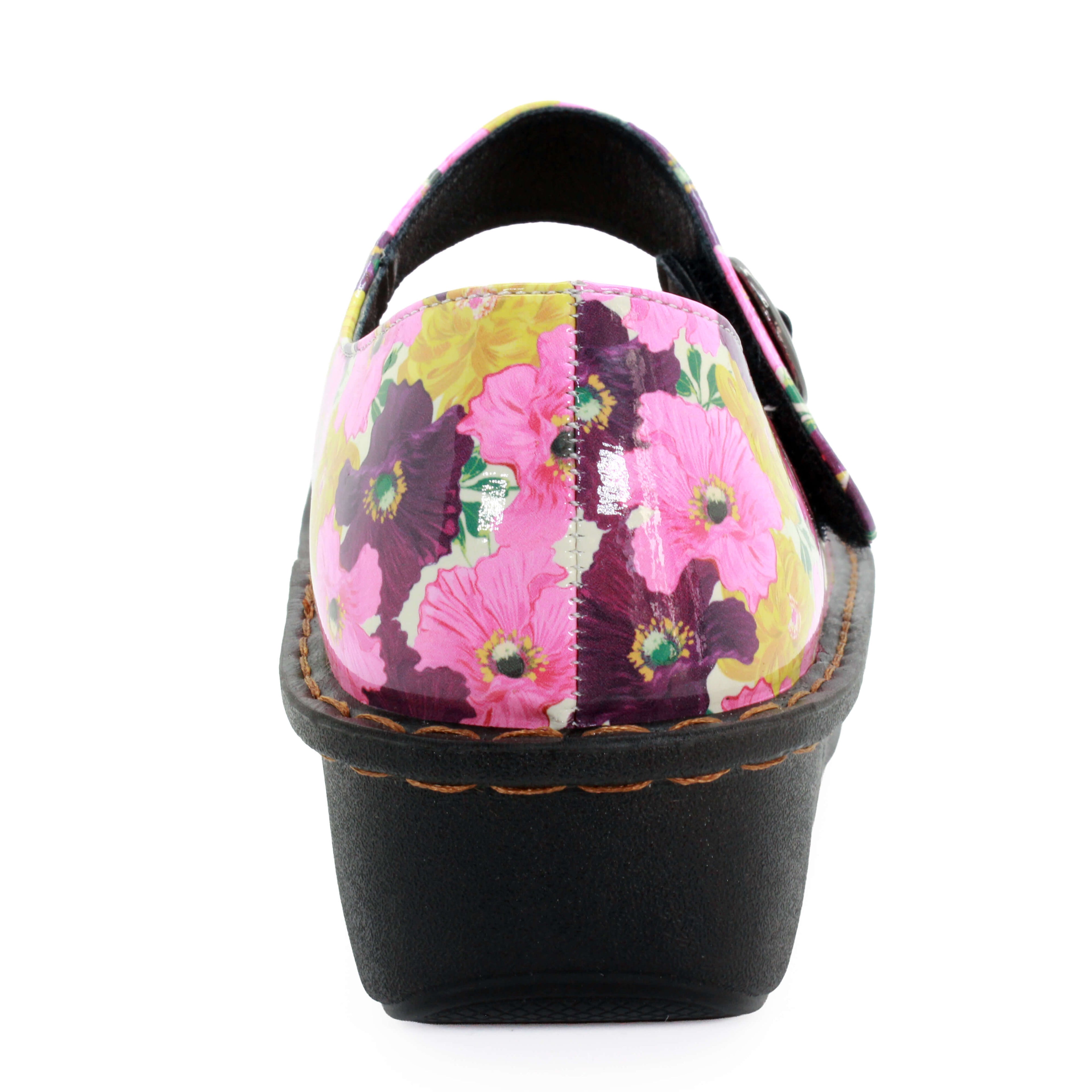 Sanosan Julia Comfort Mary-Jane Clogs im Bouquet Print