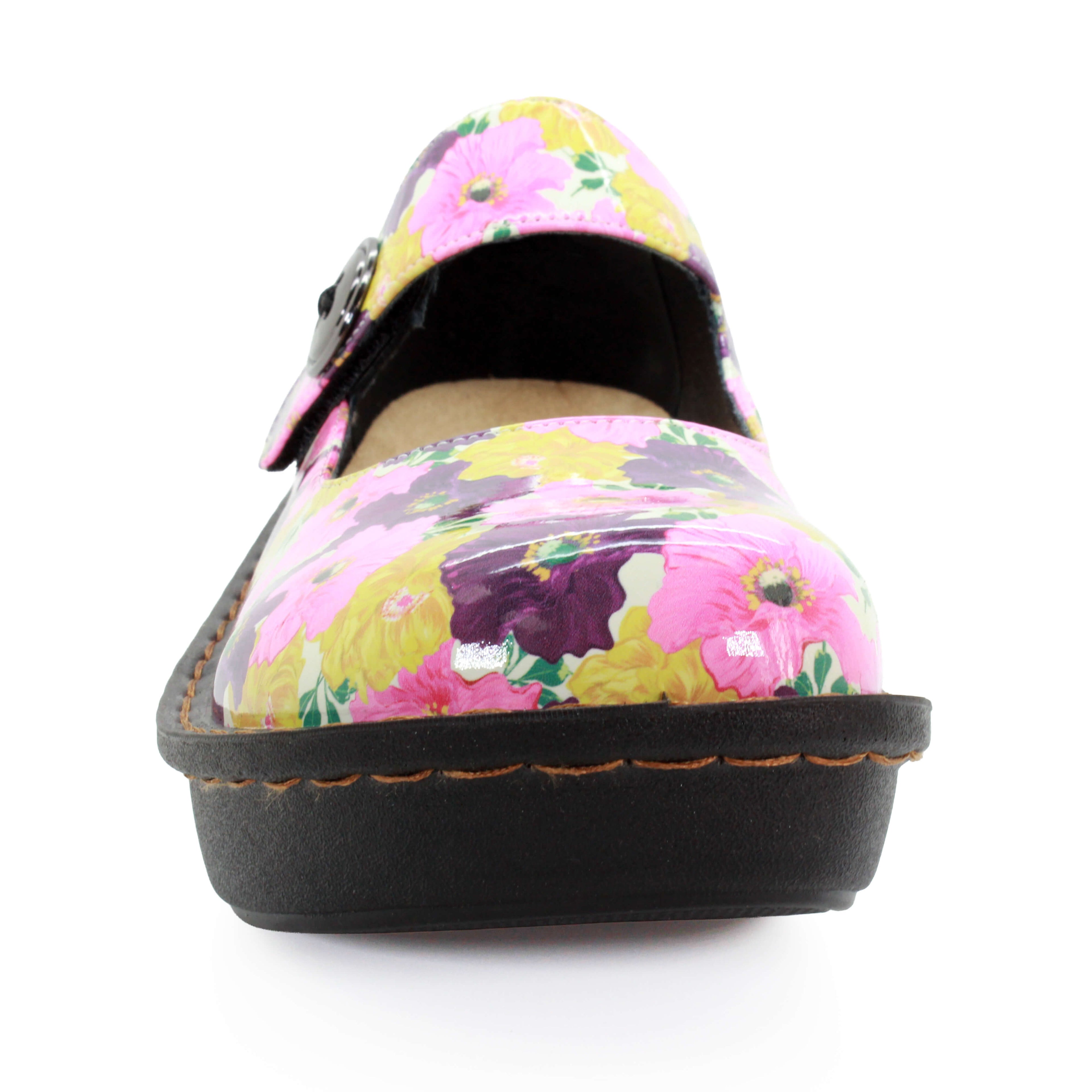 Sanosan Julia Comfort Mary-Jane Clogs im Bouquet Print