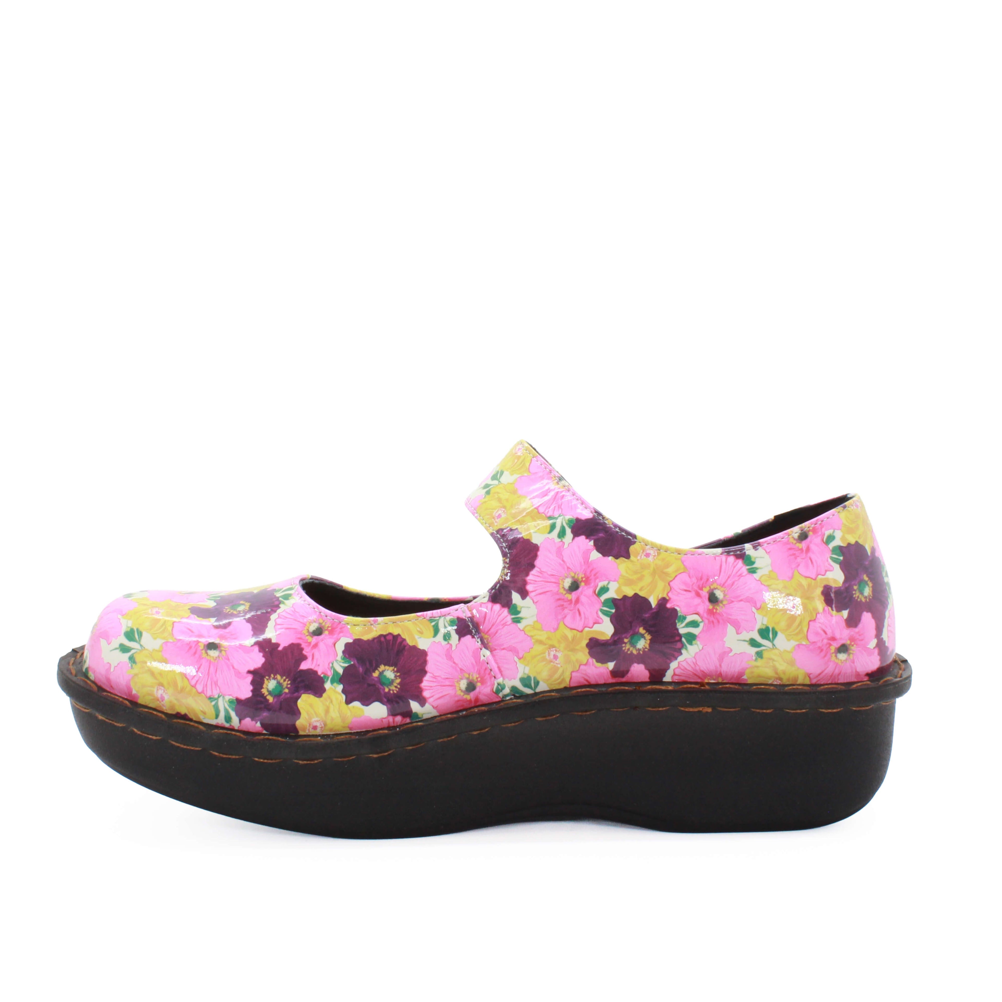 Sanosan Julia Comfort Mary-Jane Clogs im Bouquet Print