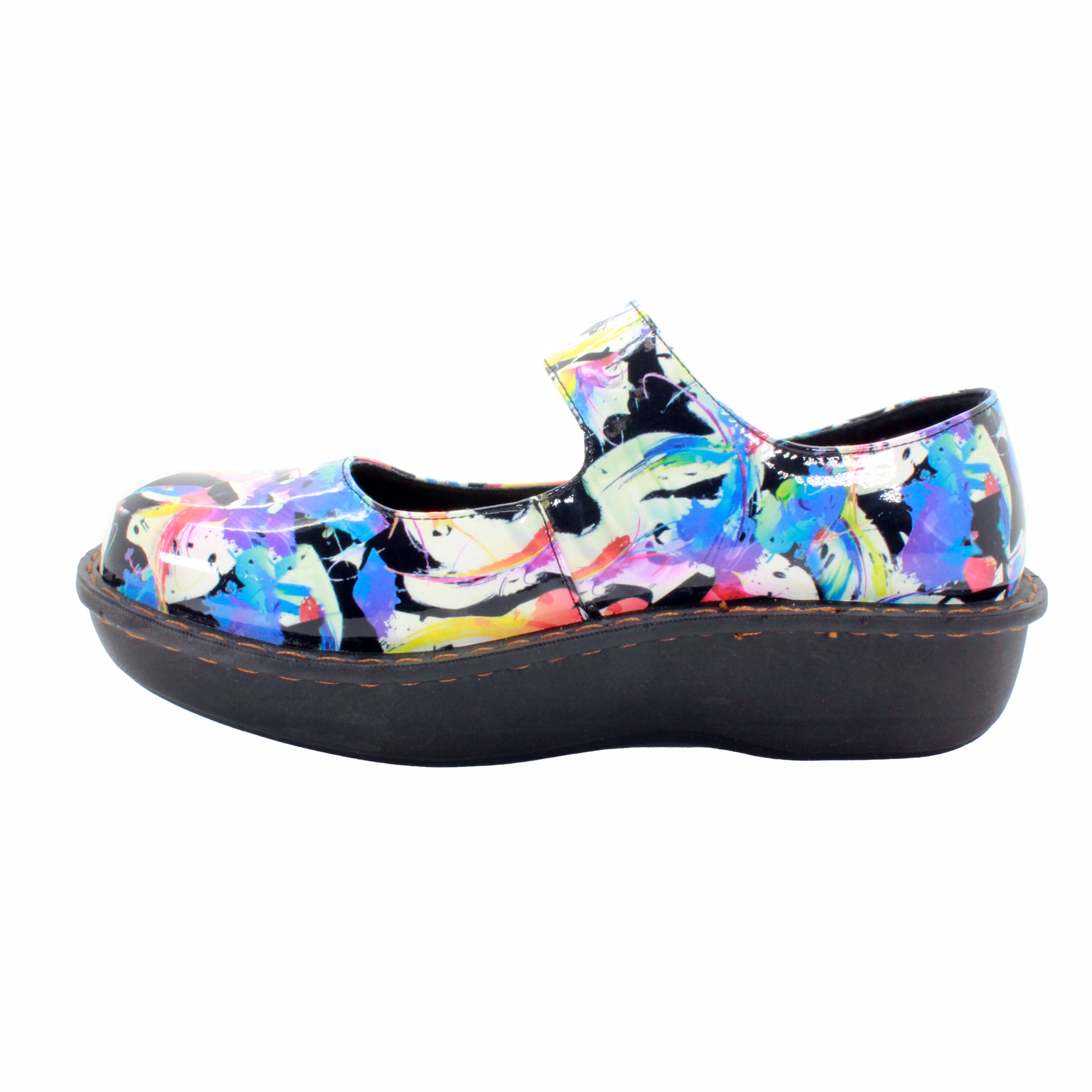 Sanosan Julia Comfort Mary-Jane Clogs in Splash Petal