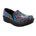 Sanosan Maria Comfort Slip-On Clogs im Mardi Gras-Druck - CLOSEOUT