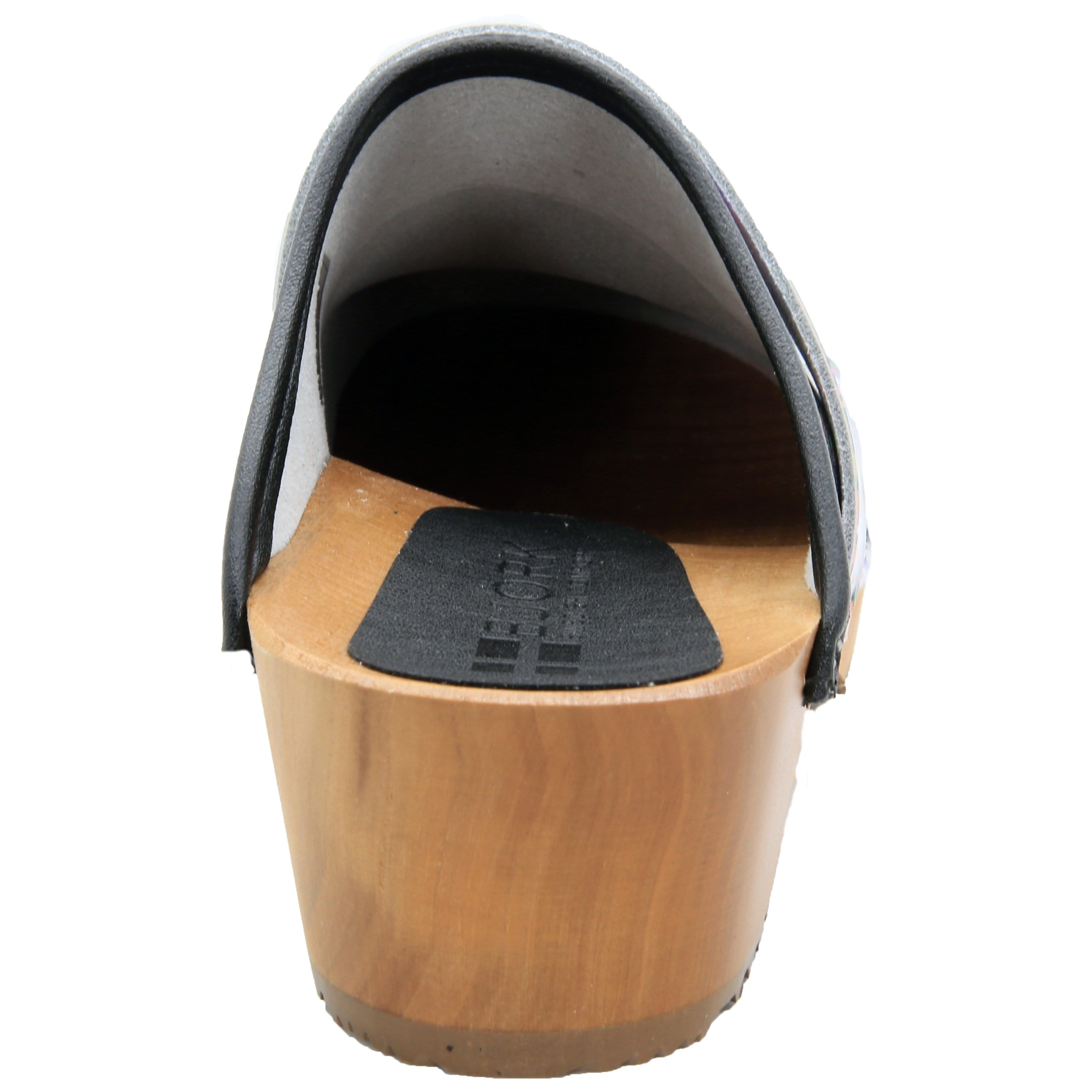 BJORK Araceli Holz Open Back Leder Clogs