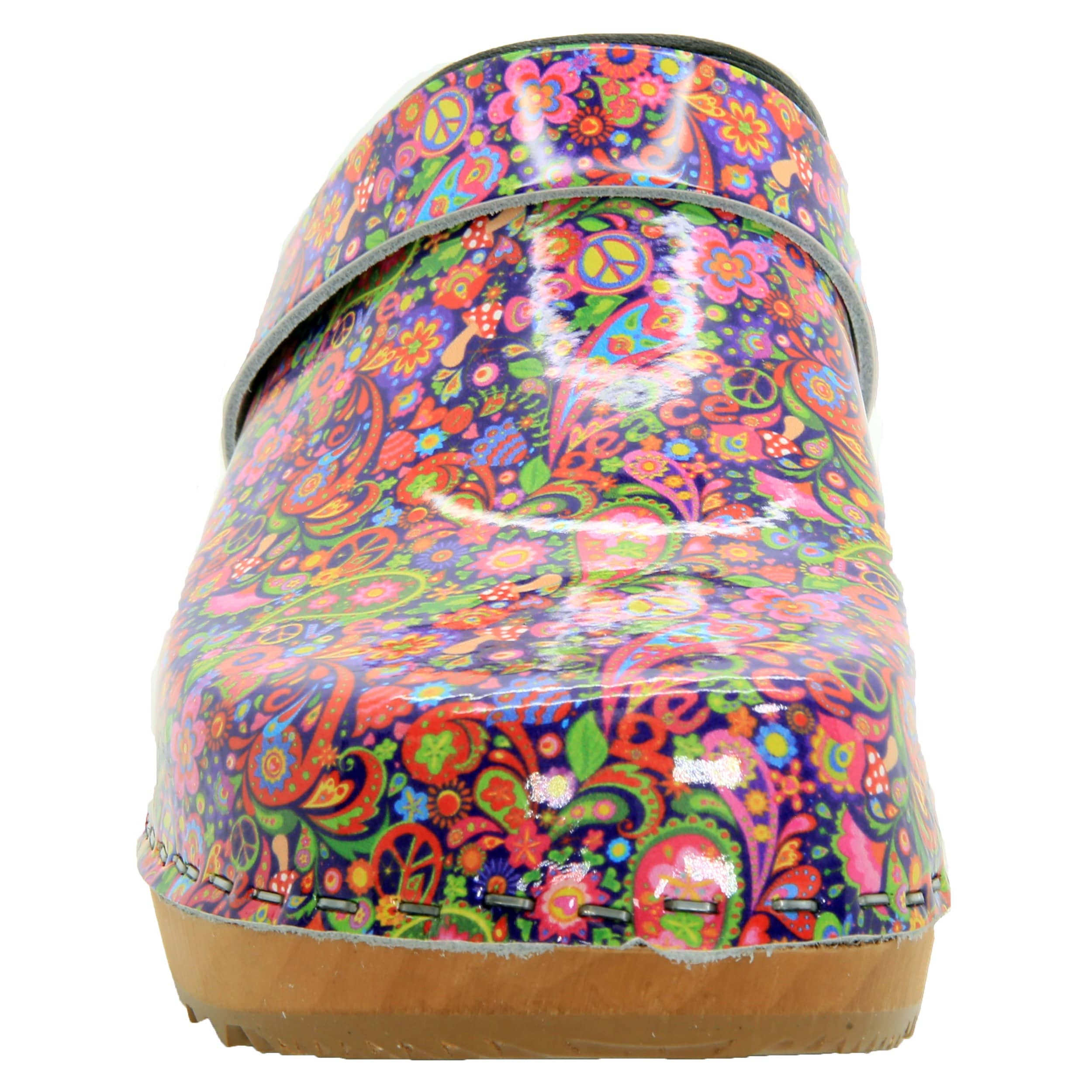 BJORK Peace Wood Open Back Lederschuhe