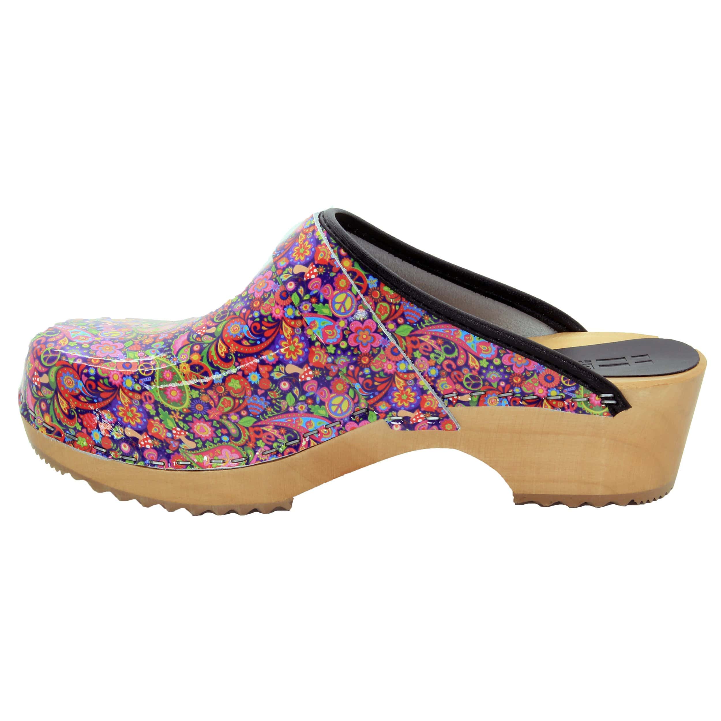 BJORK Peace Wood Open Back Lederschuhe