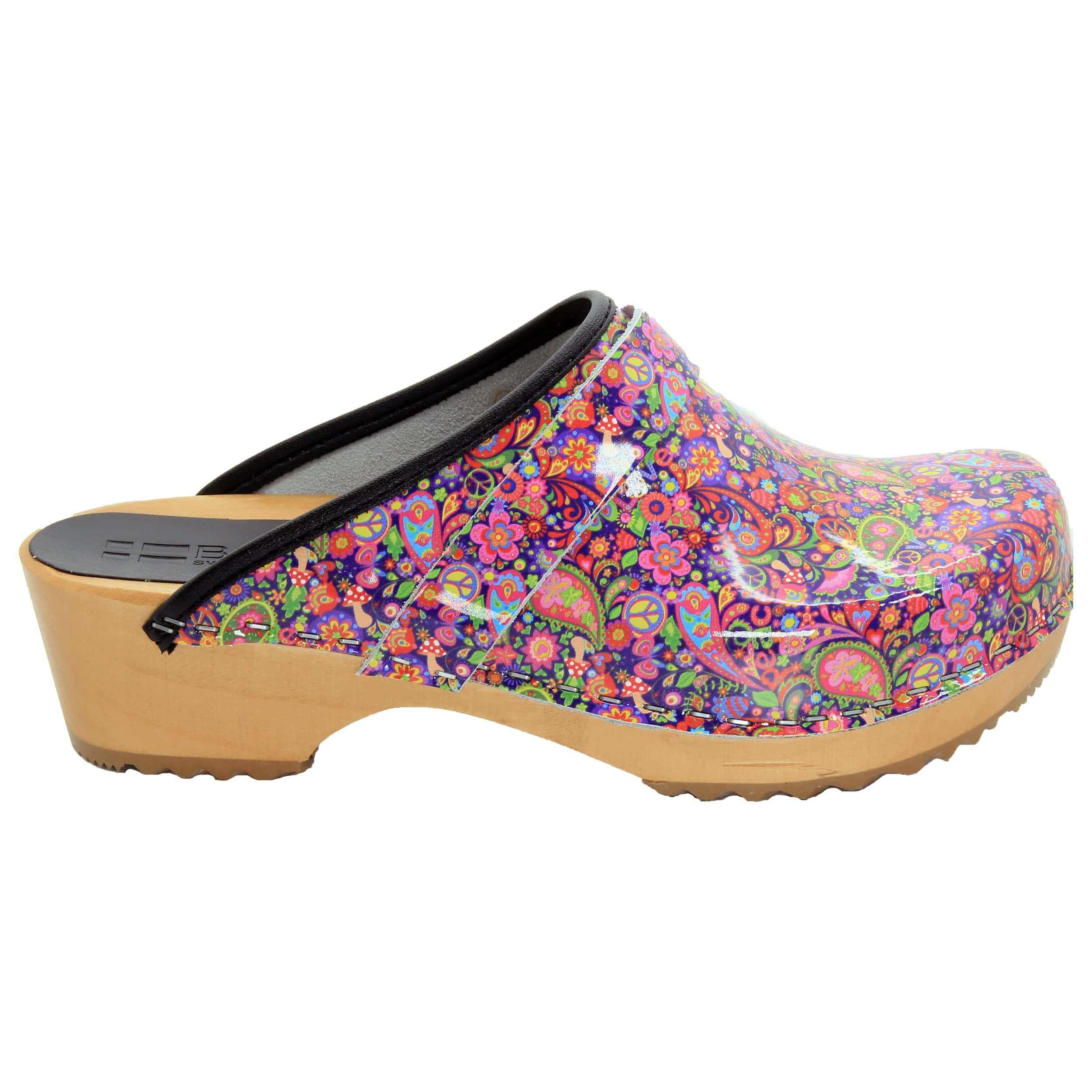 BJORK Peace Wood Open Back Lederschuhe