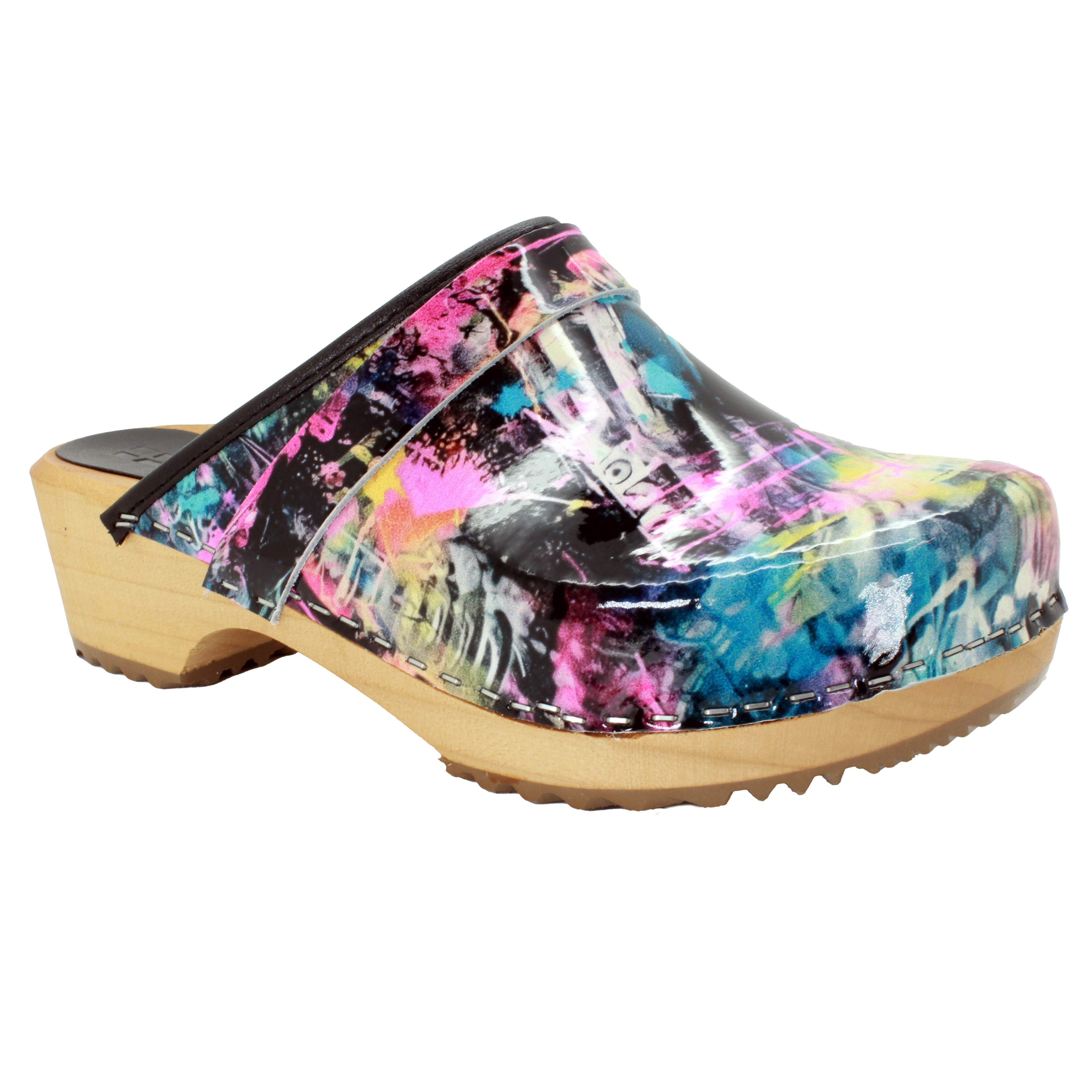 BJORK Maja Wood Graffiti II Lederschuhe