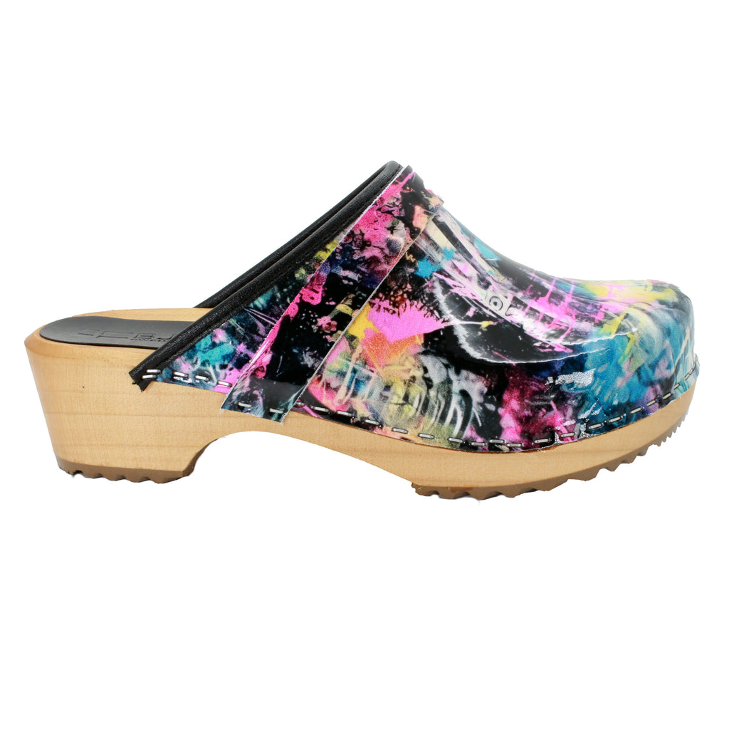 BJORK Maja Wood Graffiti II Lederschuhe