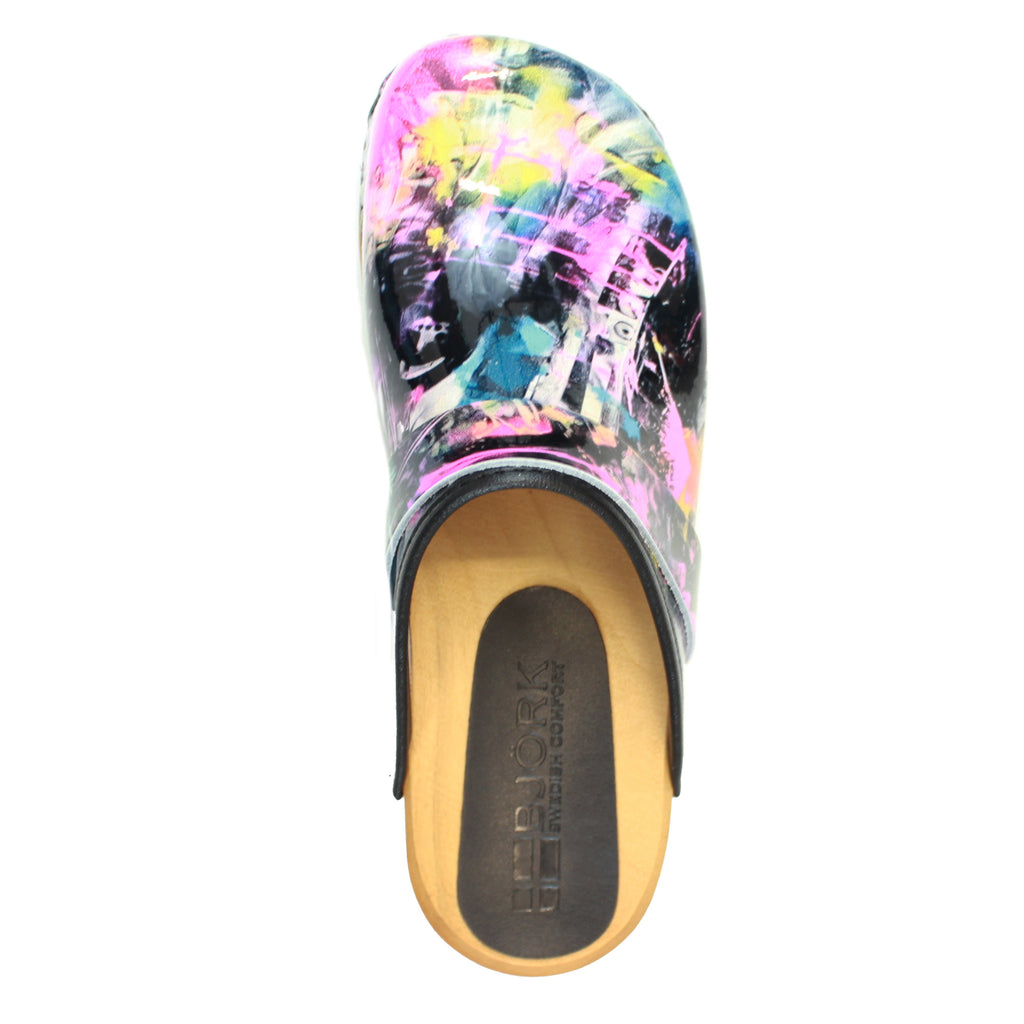 BJORK Maja Wood Graffiti II Lederschuhe