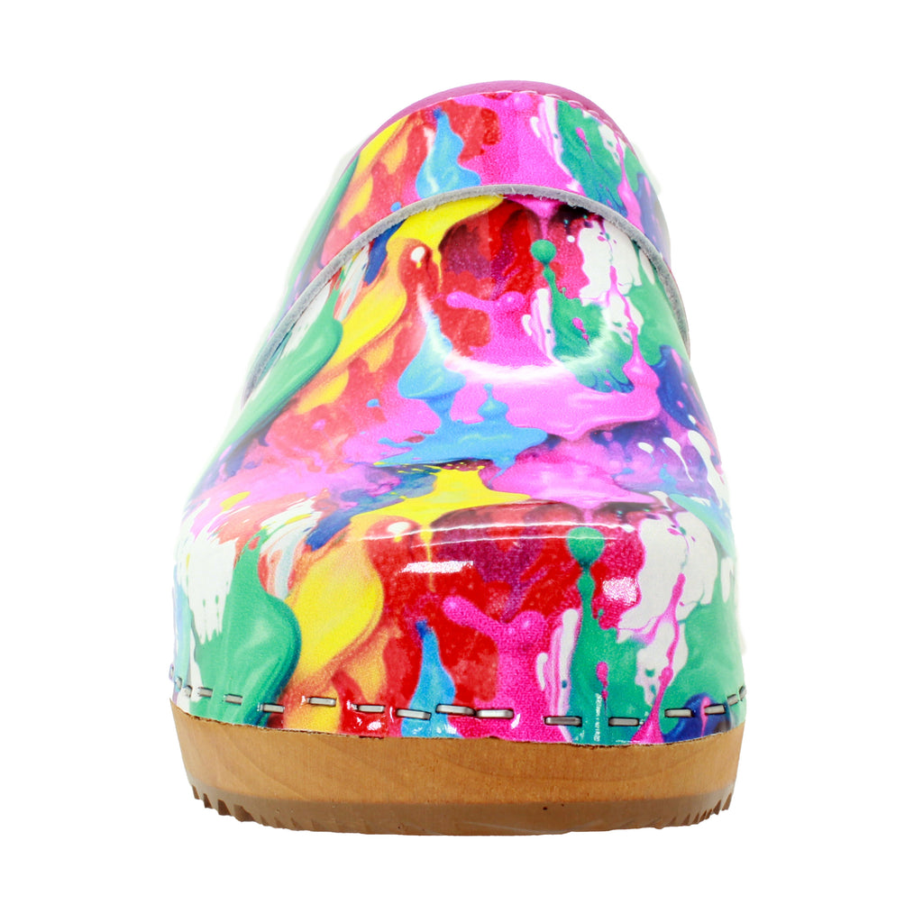 BJORK Maja Wood Splat Lederschuhe