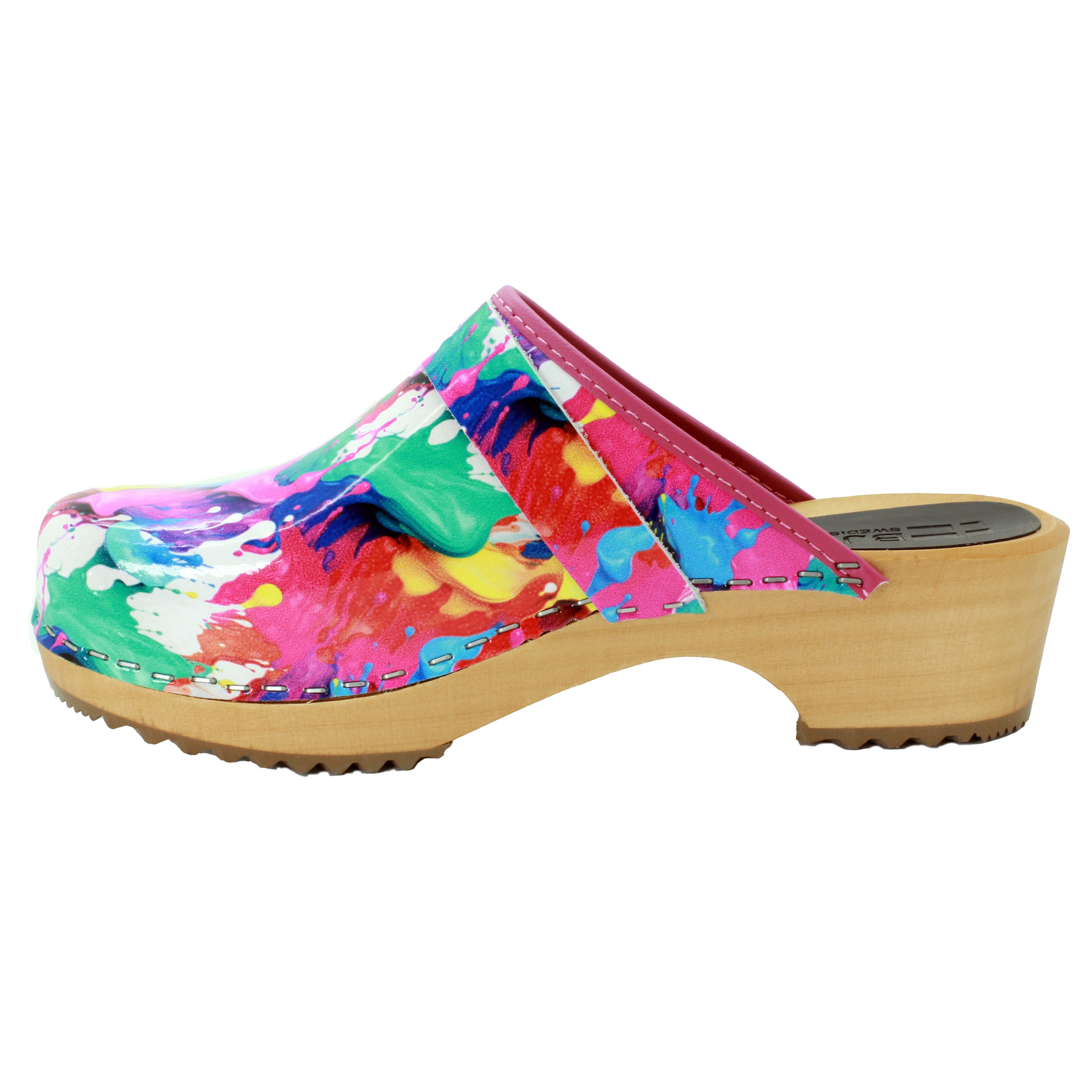 BJORK Maja Wood Splat Lederschuhe