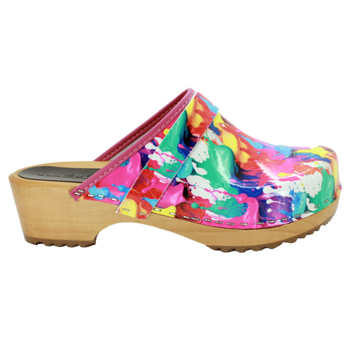 BJORK Maja Wood Splat Lederschuhe