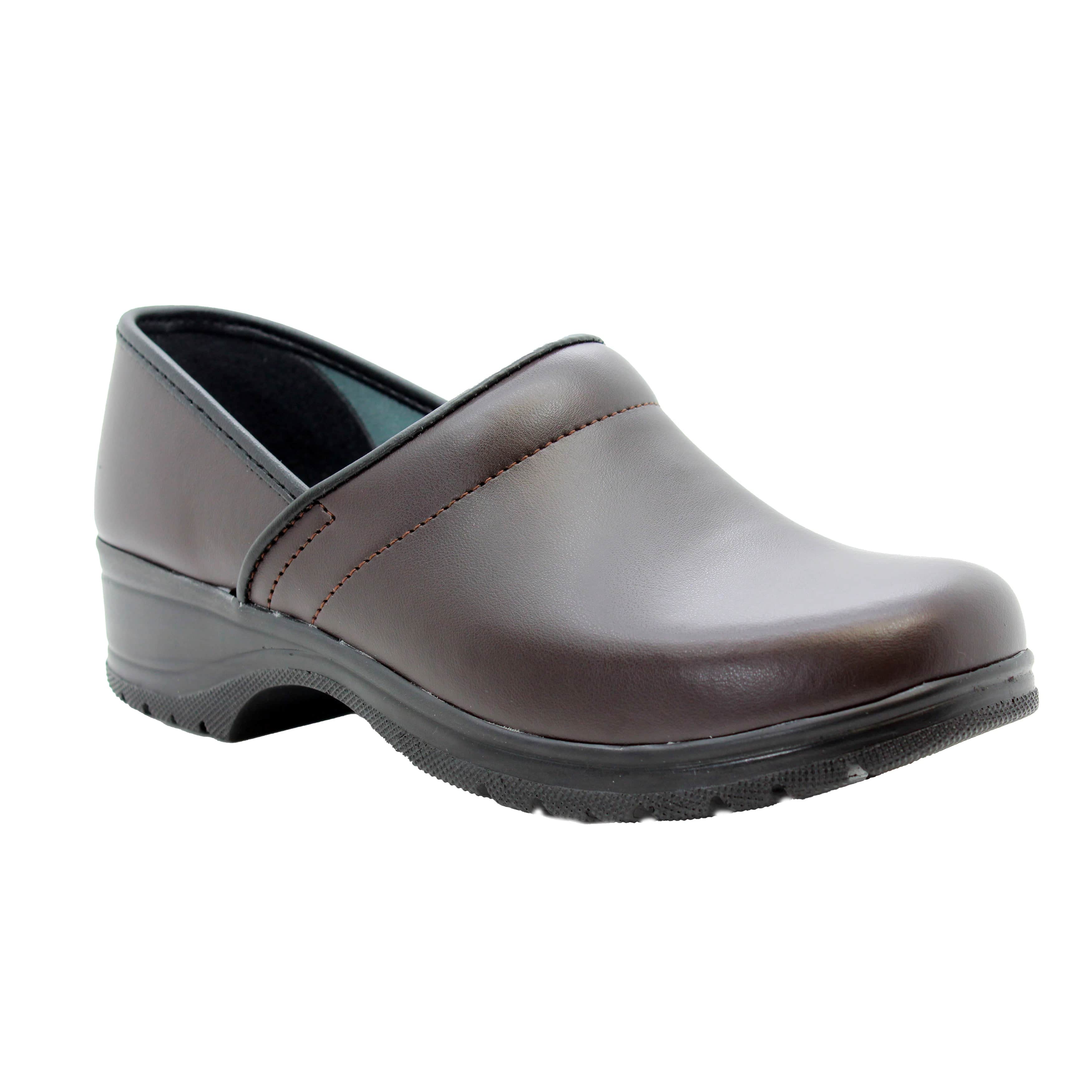 BJORK Flex Pro Closed Back Braunleder-Clogs - CLOSEOUT