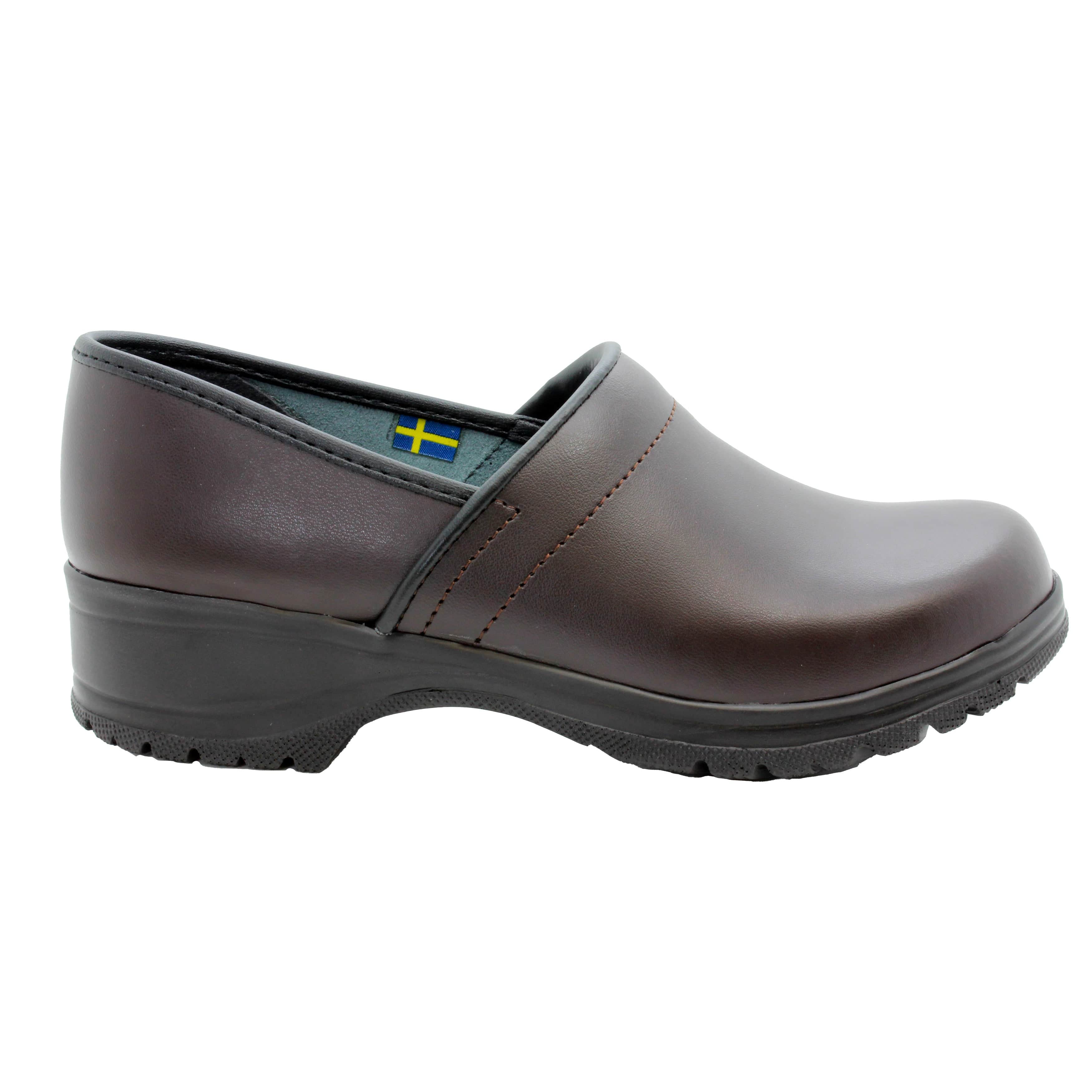 BJORK Flex Pro Closed Back Braunleder-Clogs - CLOSEOUT
