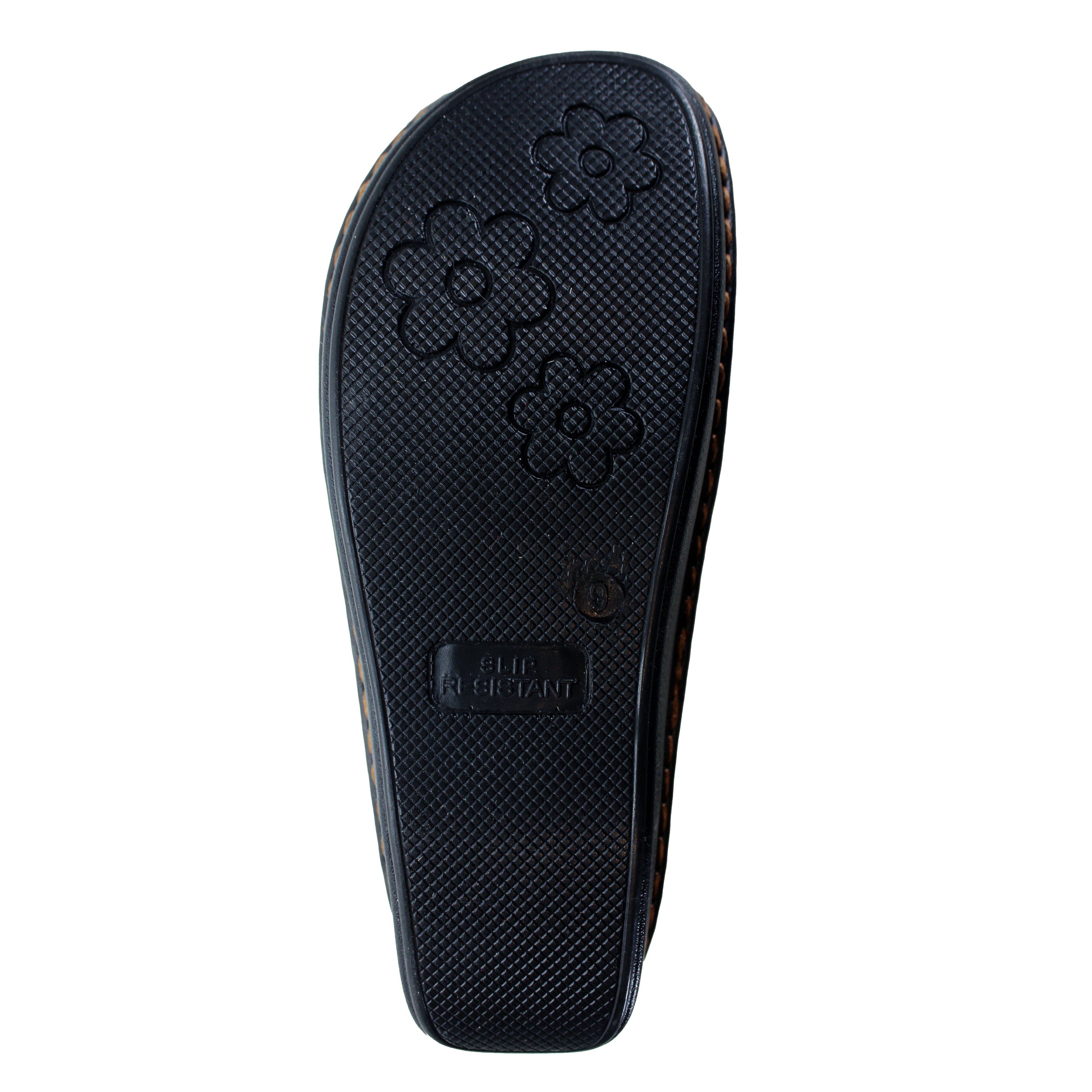 Sanosan Maria Comfort Slip-On Clogs im Mardi Gras-Druck - CLOSEOUT