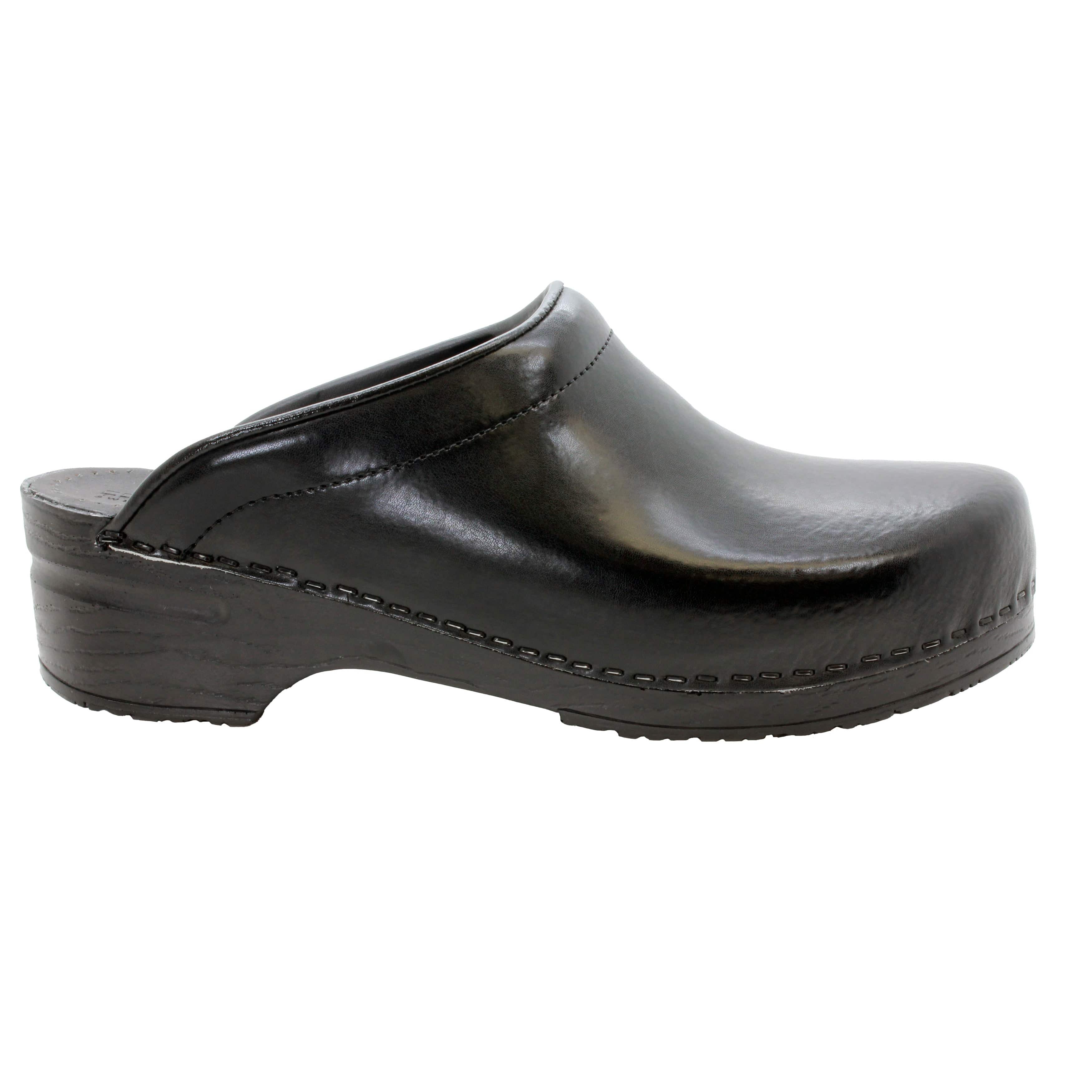 BJORK Männer Stein Open Back Cabrio Leder Clogs - CLOSEOUT
