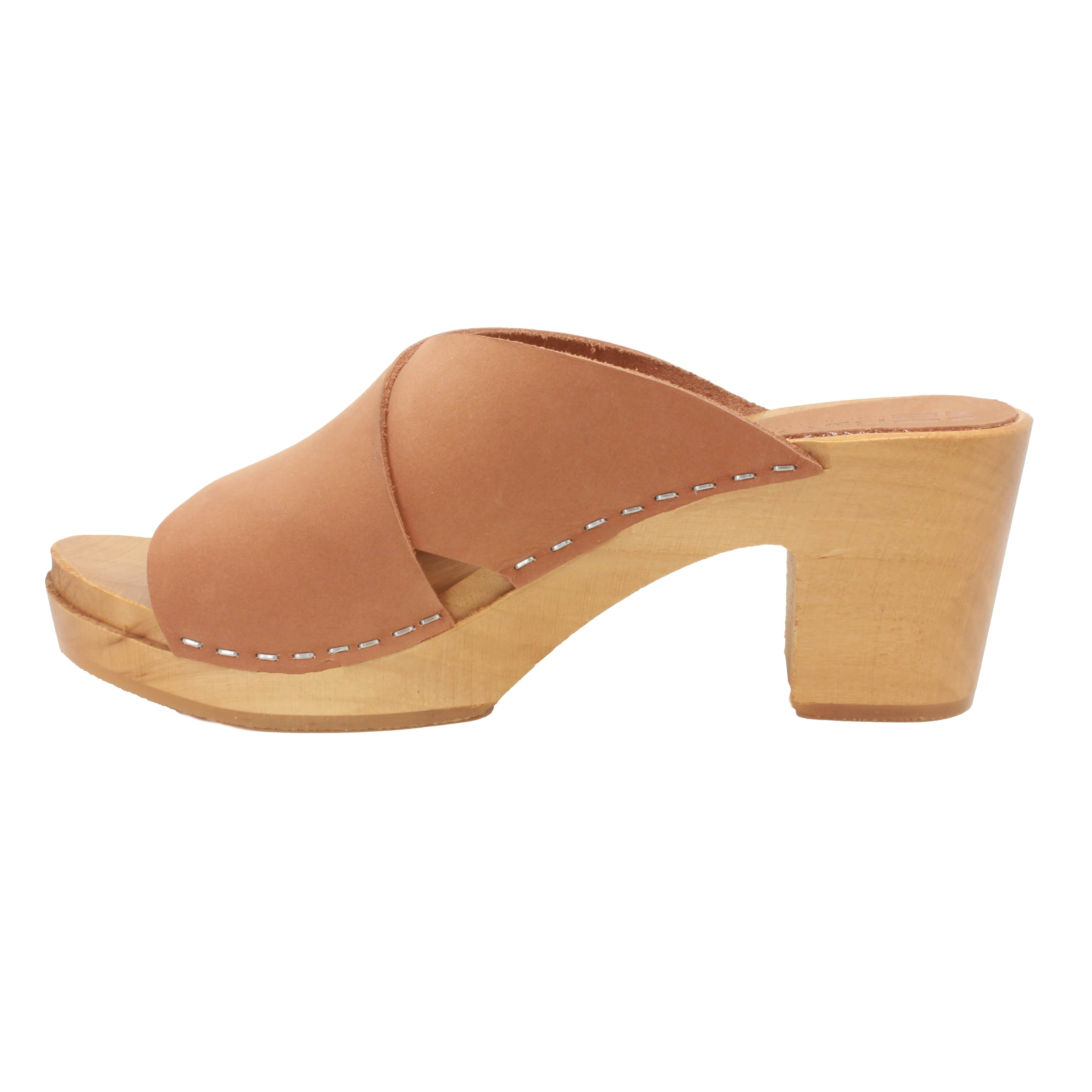 BJORK RIKKE Schwedische Holzlogos in Cognac Nubuck