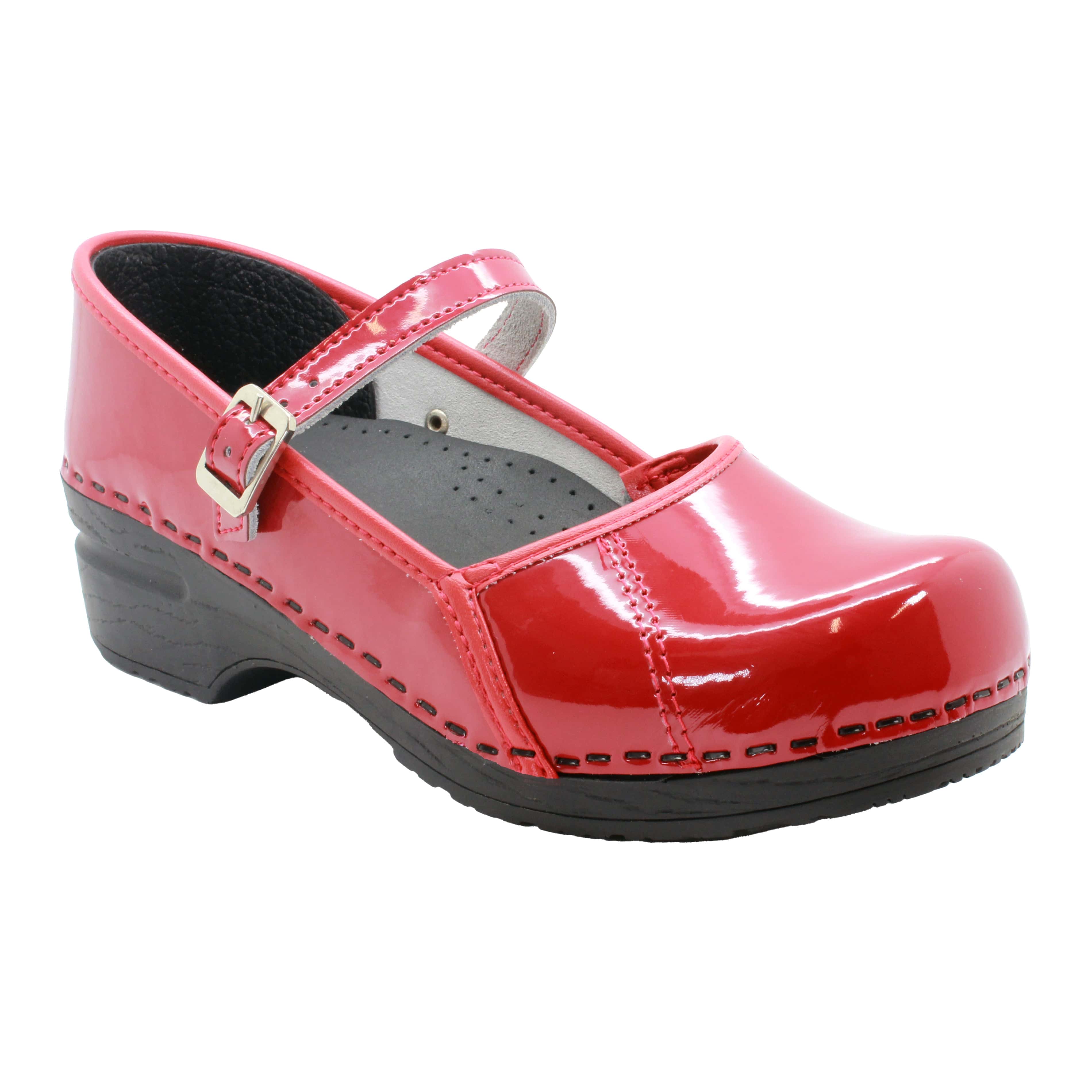 BJORK MARCELLA Mary Jane Red Patent Lederschuhe