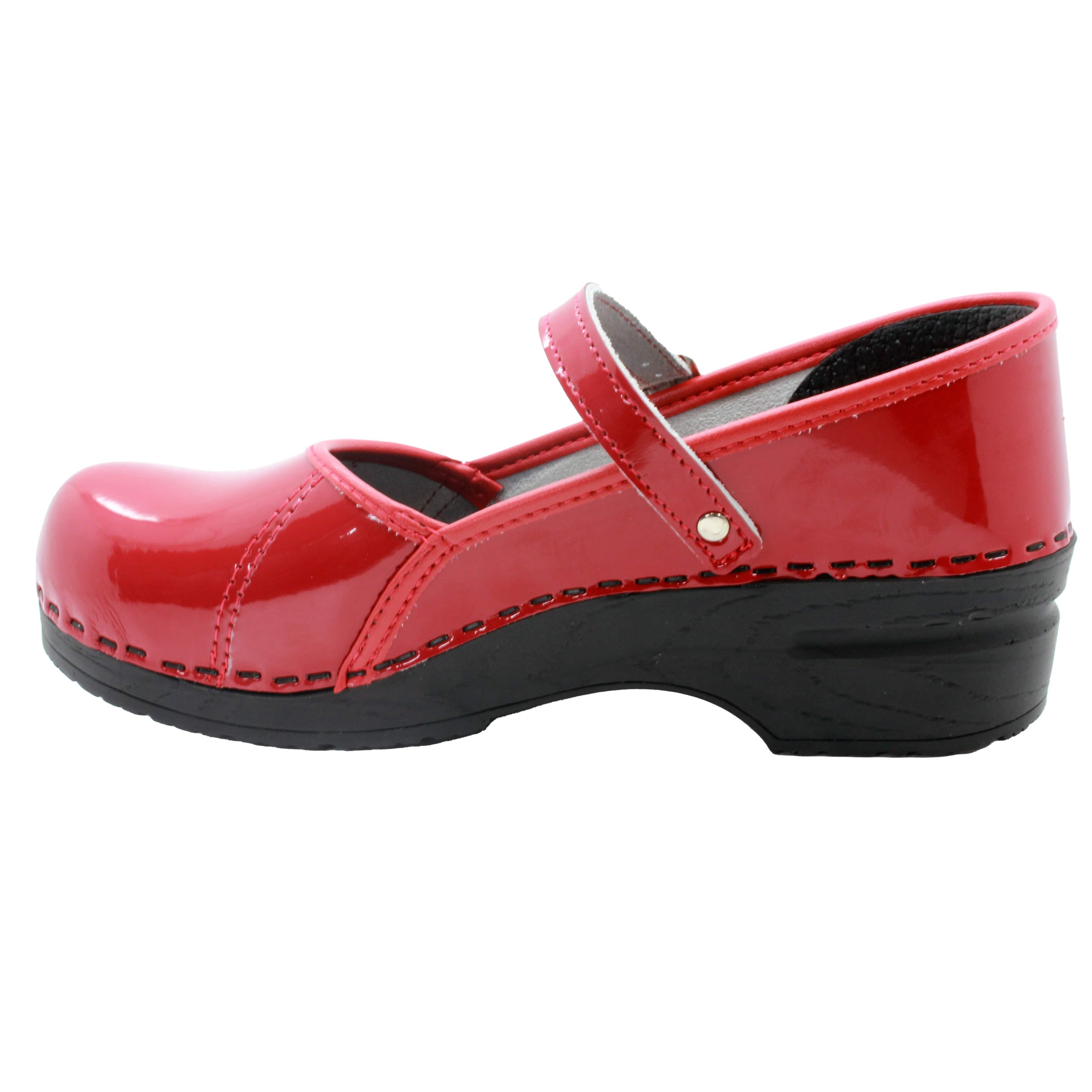BJORK MARCELLA Mary Jane Red Patent Lederschuhe