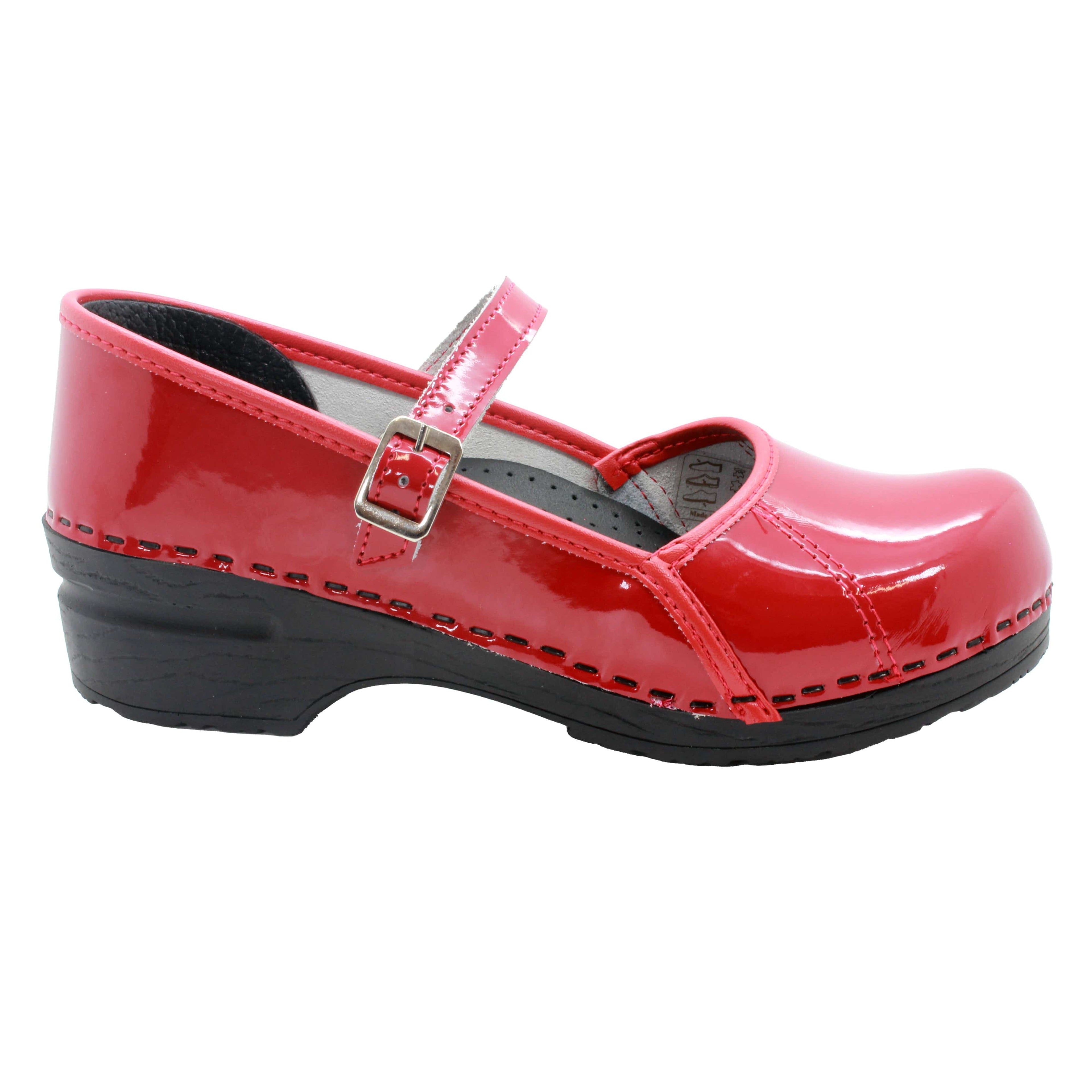 BJORK MARCELLA Mary Jane Red Patent Lederschuhe