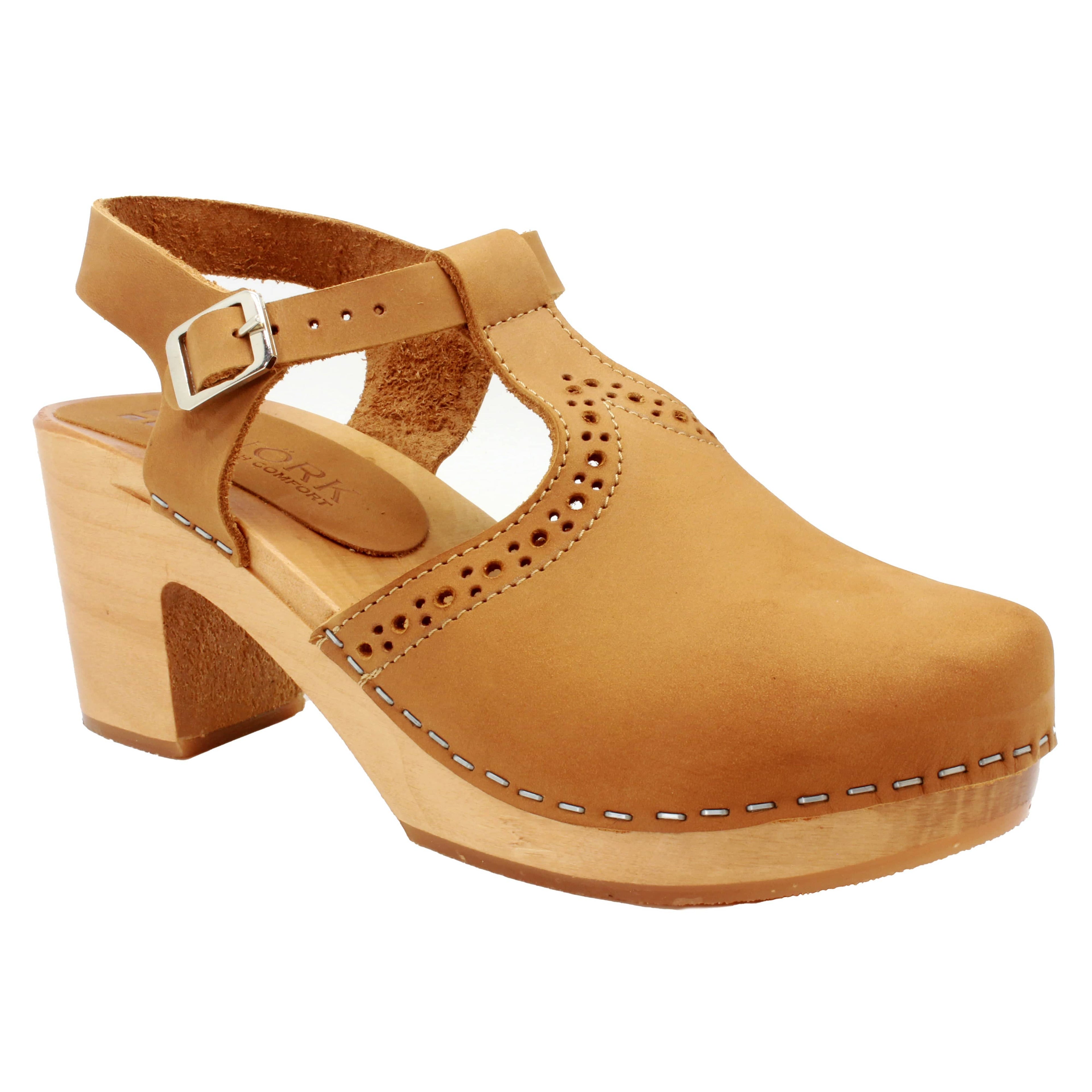 BJORK CLARA Schwedische Holzlogs in Camel Nubuck