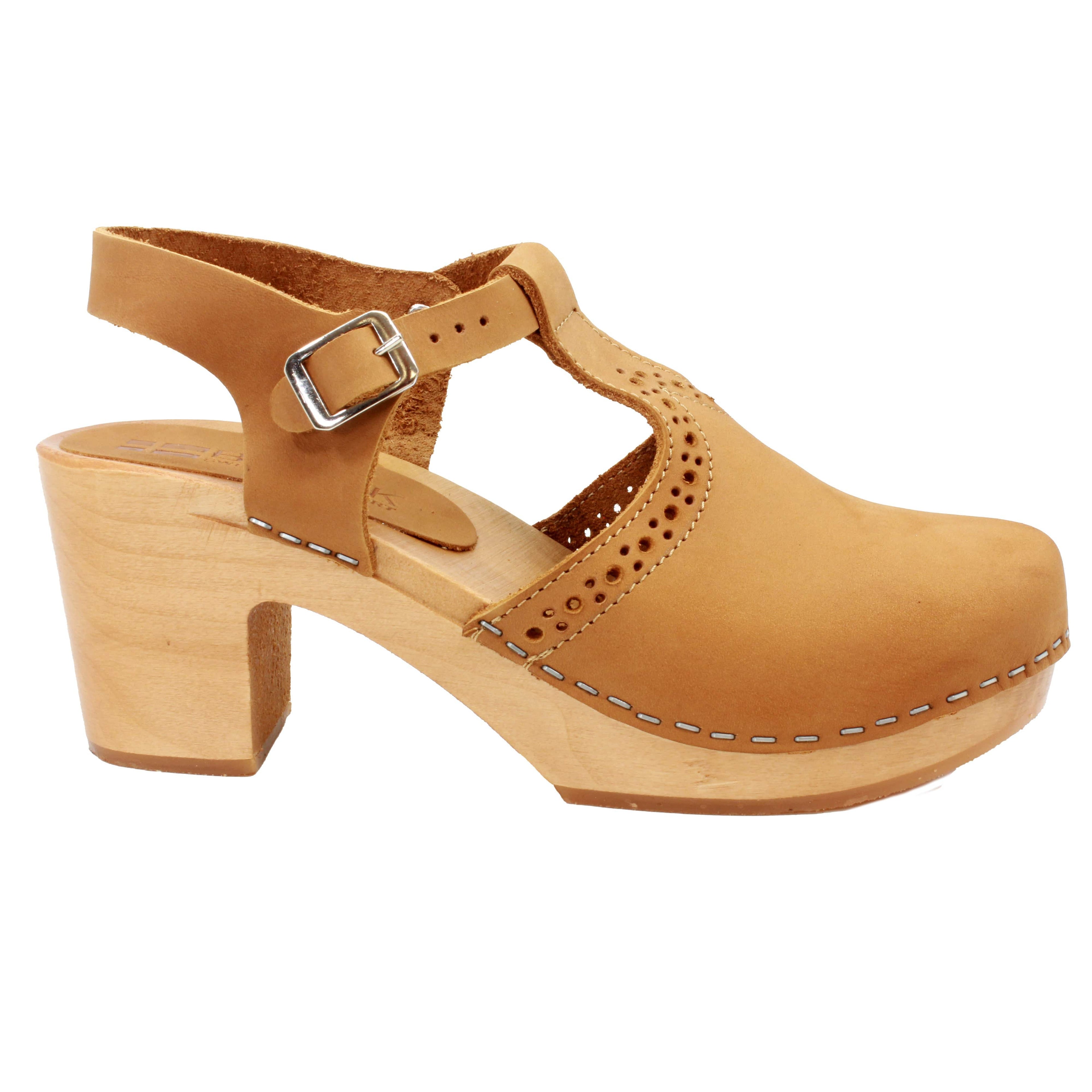 BJORK CLARA Schwedische Holzlogs in Camel Nubuck