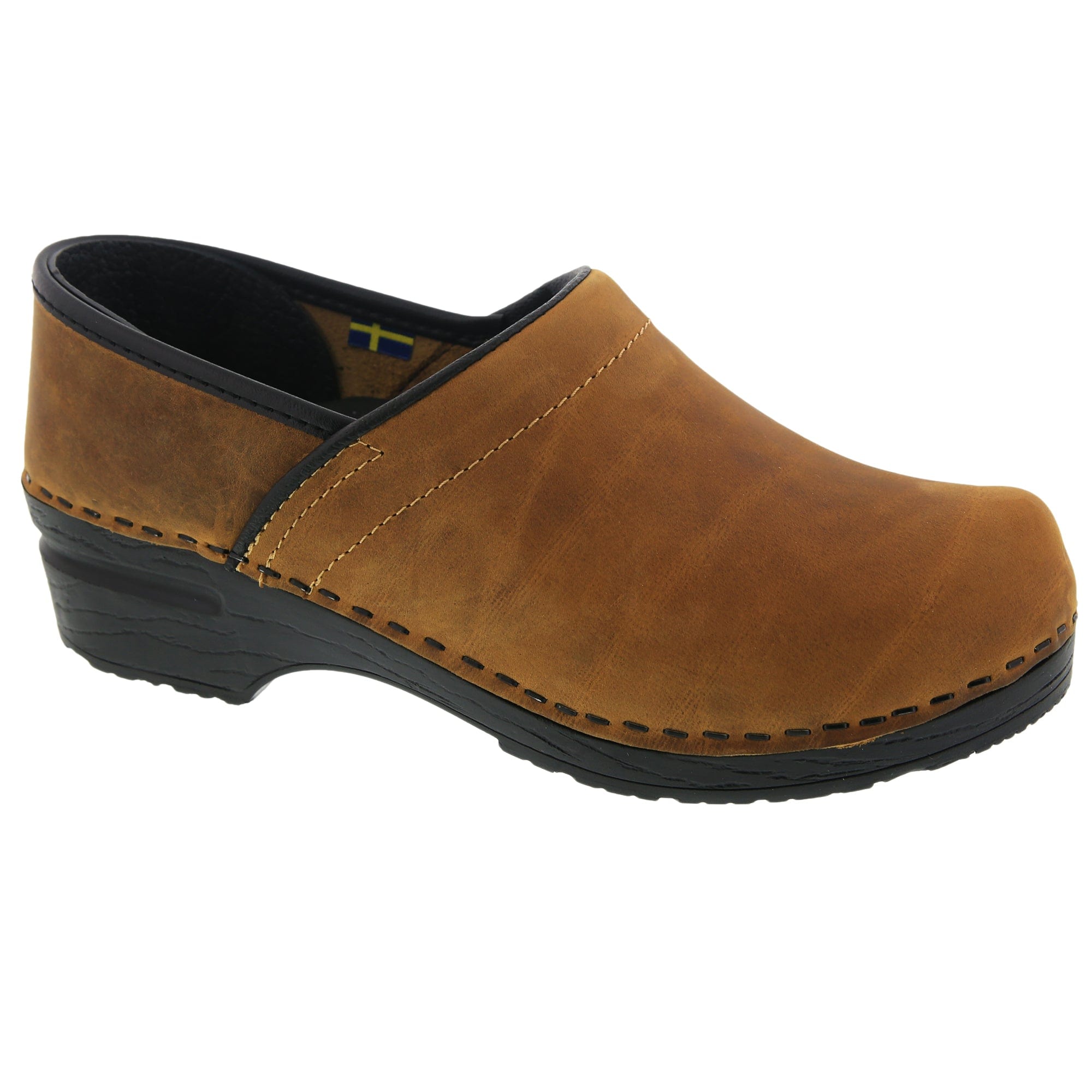 BJORK PROFESSIONAL Oiled Leather Clogs - CLOSEOUT