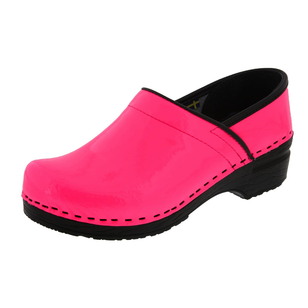 BJORK PROFESSIONAL Patent Leather Clogs