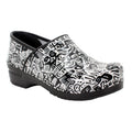 BJORK PROFESSIONAL Juni Printed Leather Clogs - CLOSEOUT