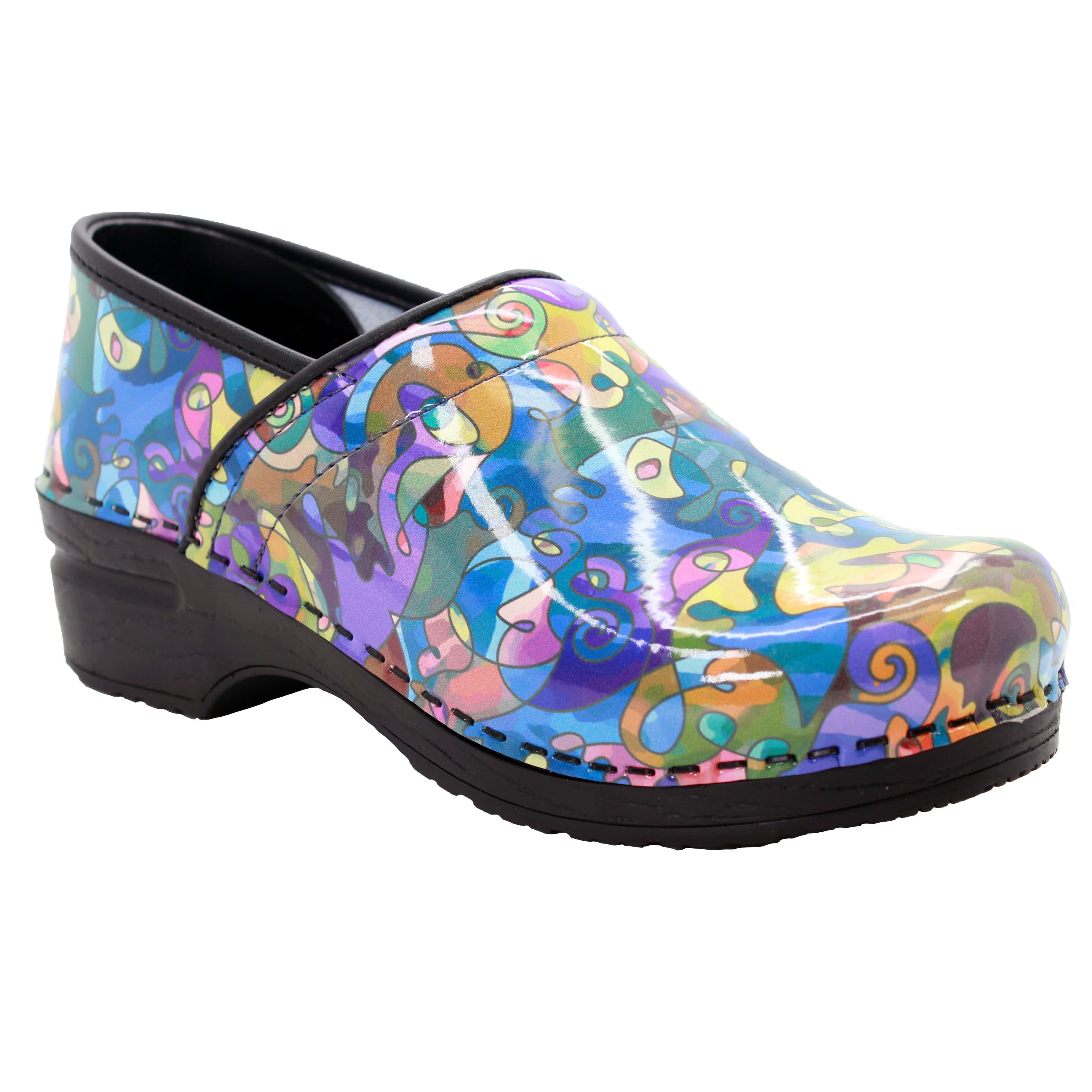 BJORK PROFESSIONAL Elise Leather Clogs - CLOSEOUT