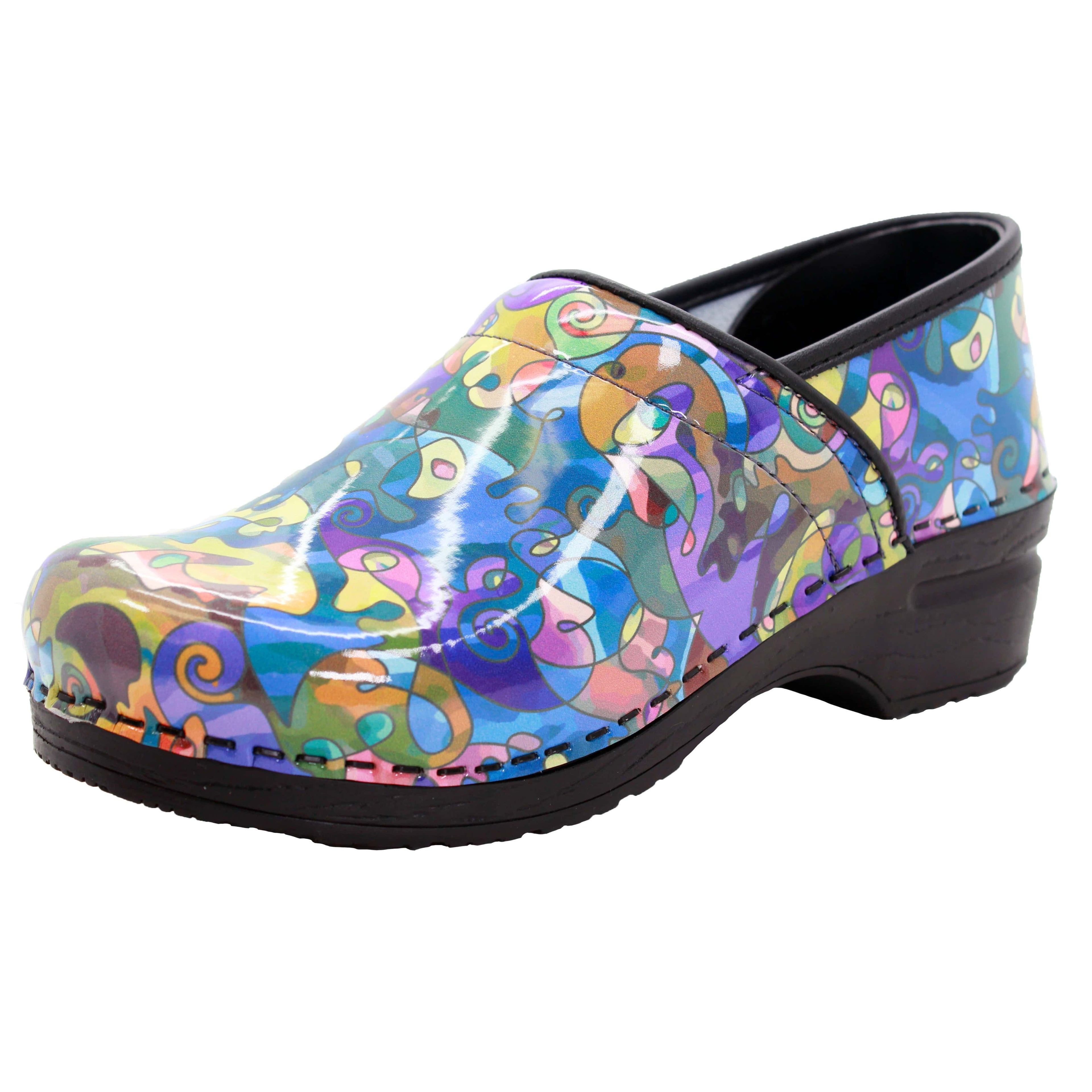 BJORK PROFESSIONAL Elise Leather Clogs - CLOSEOUT