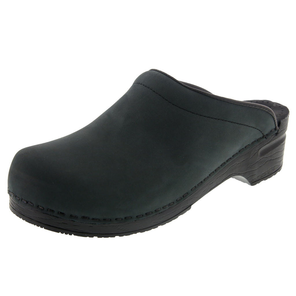 BJORK Männer Sam Open Back geölte Leder Clogs - CLOSEOUT