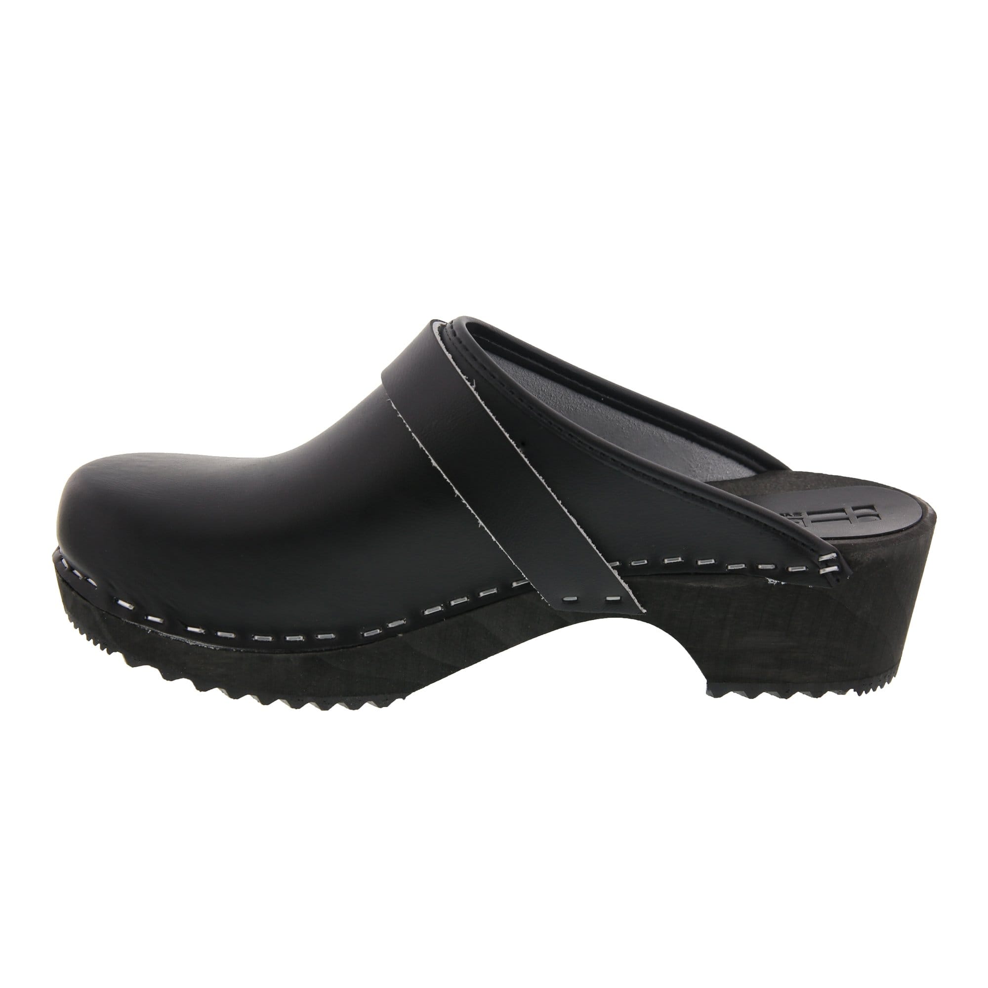 BJORK Mala Wood Öffnen Sie Leder Clogs