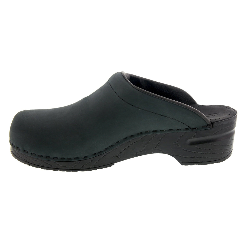 BJORK Männer Sam Open Back geölte Leder Clogs - CLOSEOUT
