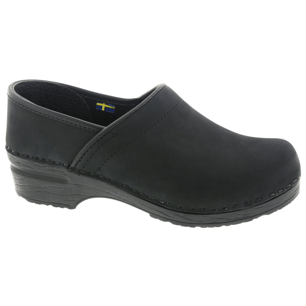 BJORK PRO LEAH Schwarze geölte Lederklötze - CLOSEOUT